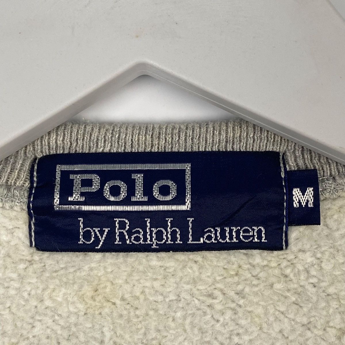 Polo Ralph Lauren × Vintage Vintage Ralph Lauren Polo Gray Pullover Jumper Size M Size M / US 6-8 / IT 42-44 - 5 Thumbnail