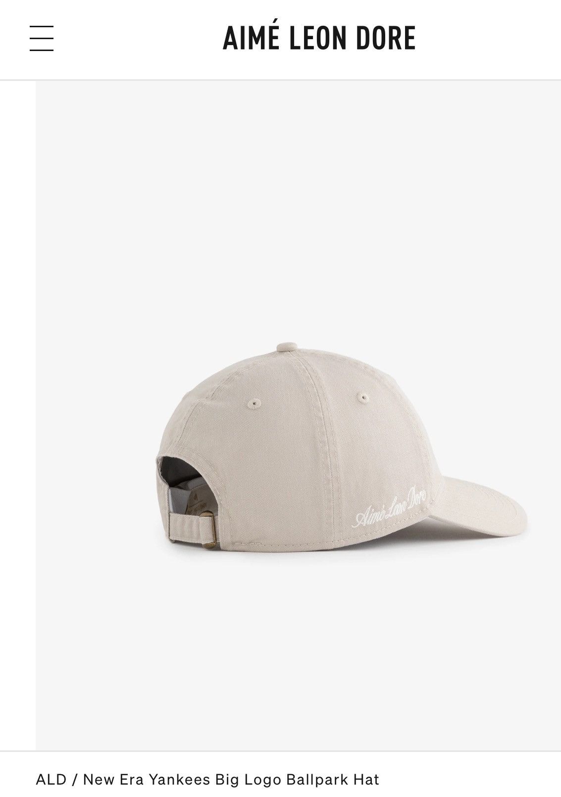 Aime Leon Dore × New Era NEW ALD x New Era Yankees Big Logo Ballpark Hat Size ONE SIZE - 10 Thumbnail