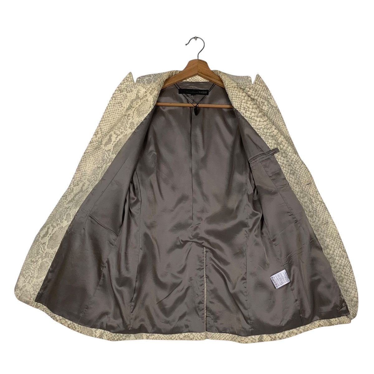 Japanese Brand Schlussel Snakeskin Art Design Cotton Blazer Jacket Size US M / EU 48-50 / 2 - 11 Thumbnail