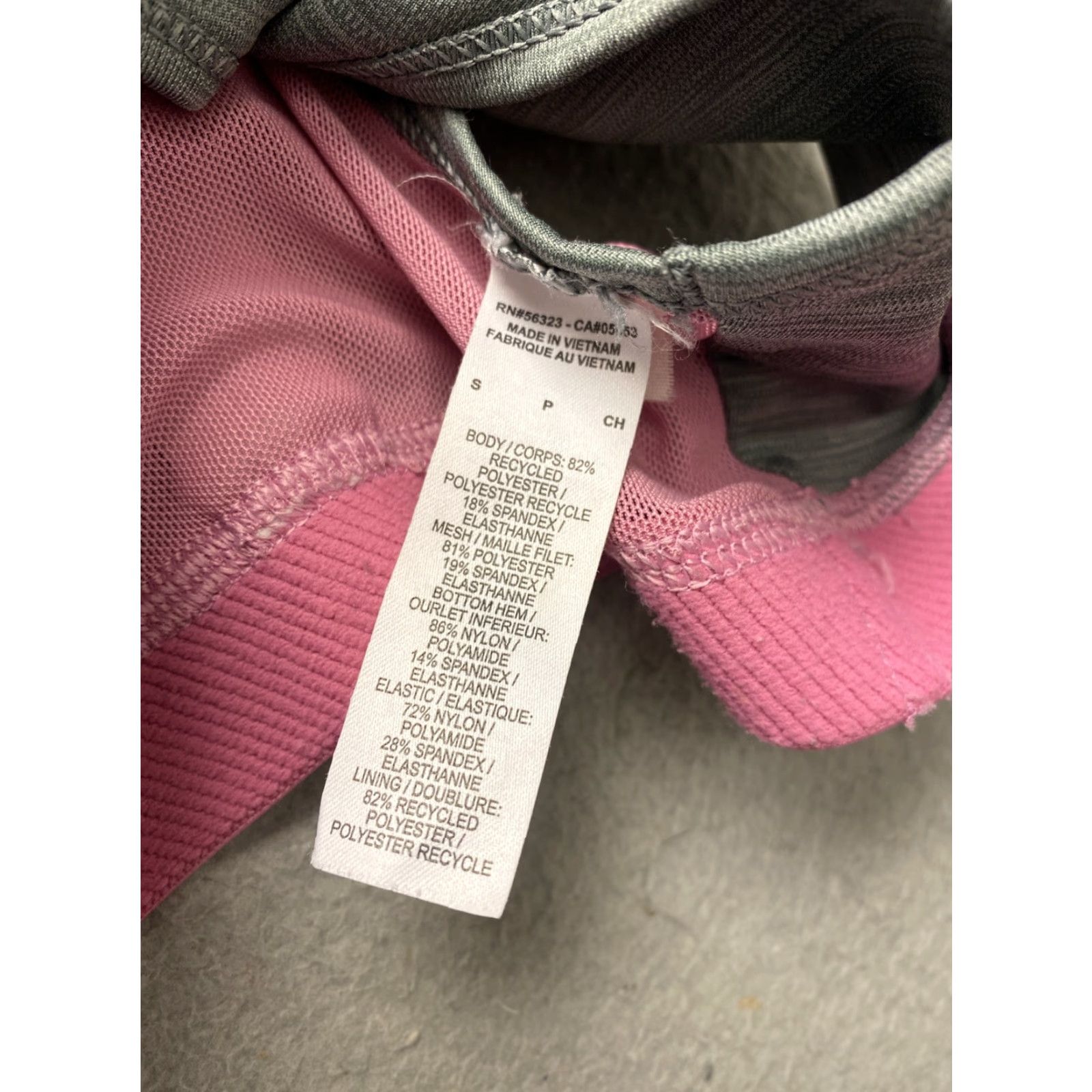 Nike Nike Dri-FIT Sports Bra Women Small Gray Pink Bra Womens Size ONE SIZE - 7 Thumbnail