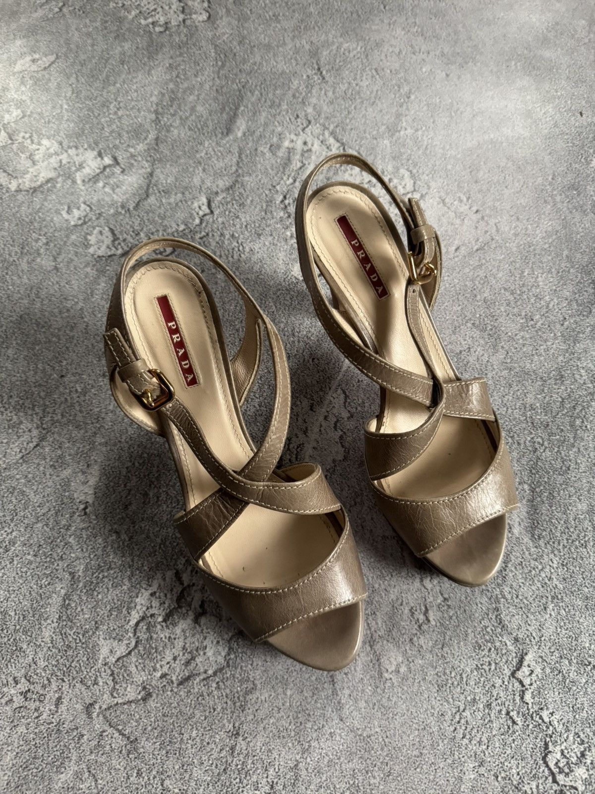Prada Prada 38size sandals high heels shoes luxury old money 00s Size US 8 / IT 38 - 15 Thumbnail