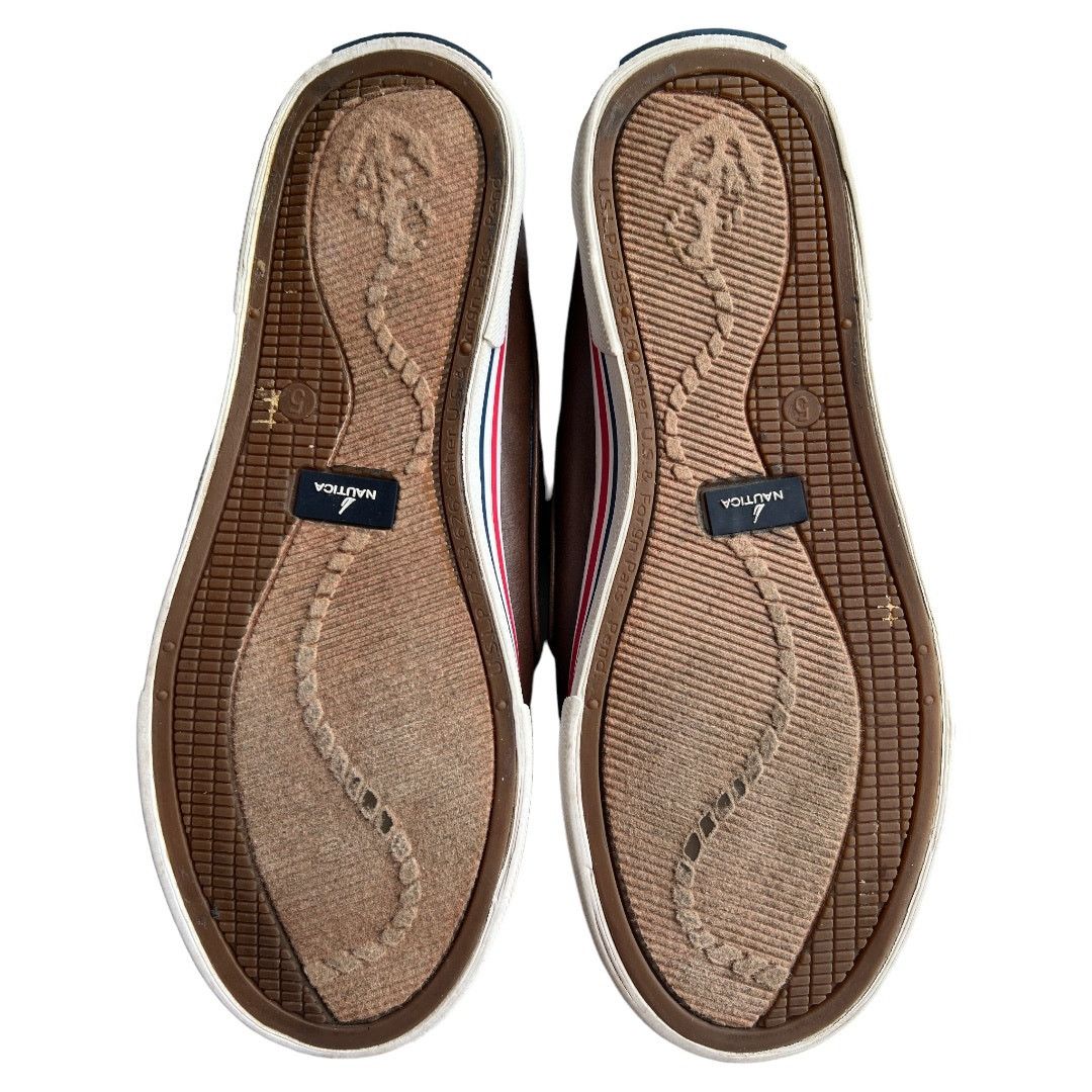 Nautica Nautica Youth Brown Leather Shoes, US5 Size US 5 / EU 37 - 5 Thumbnail