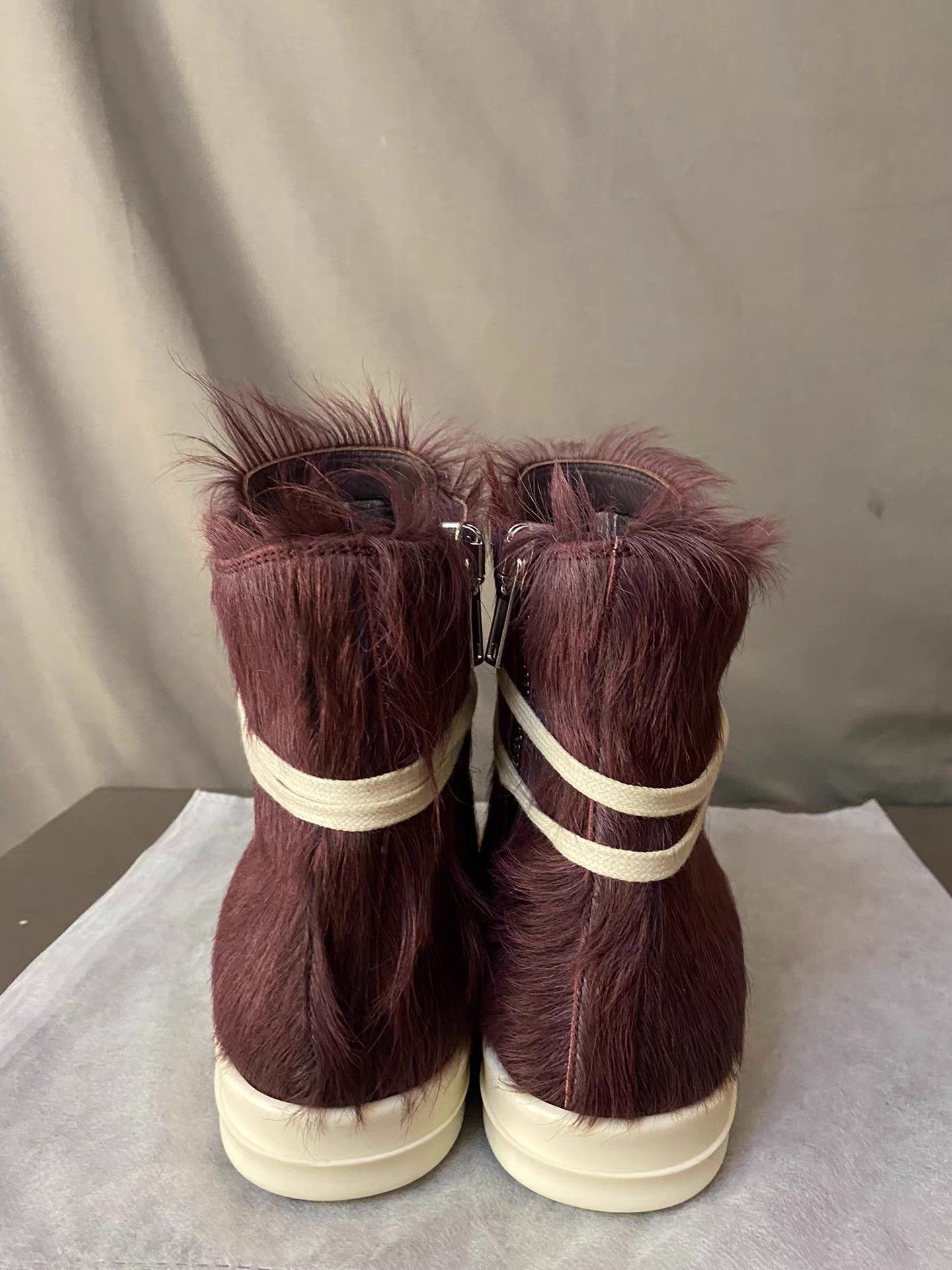 Rick Owens Rick Owens mainline purple pony hair high-top Converse Size US 6 / IT 36 - 4 Thumbnail
