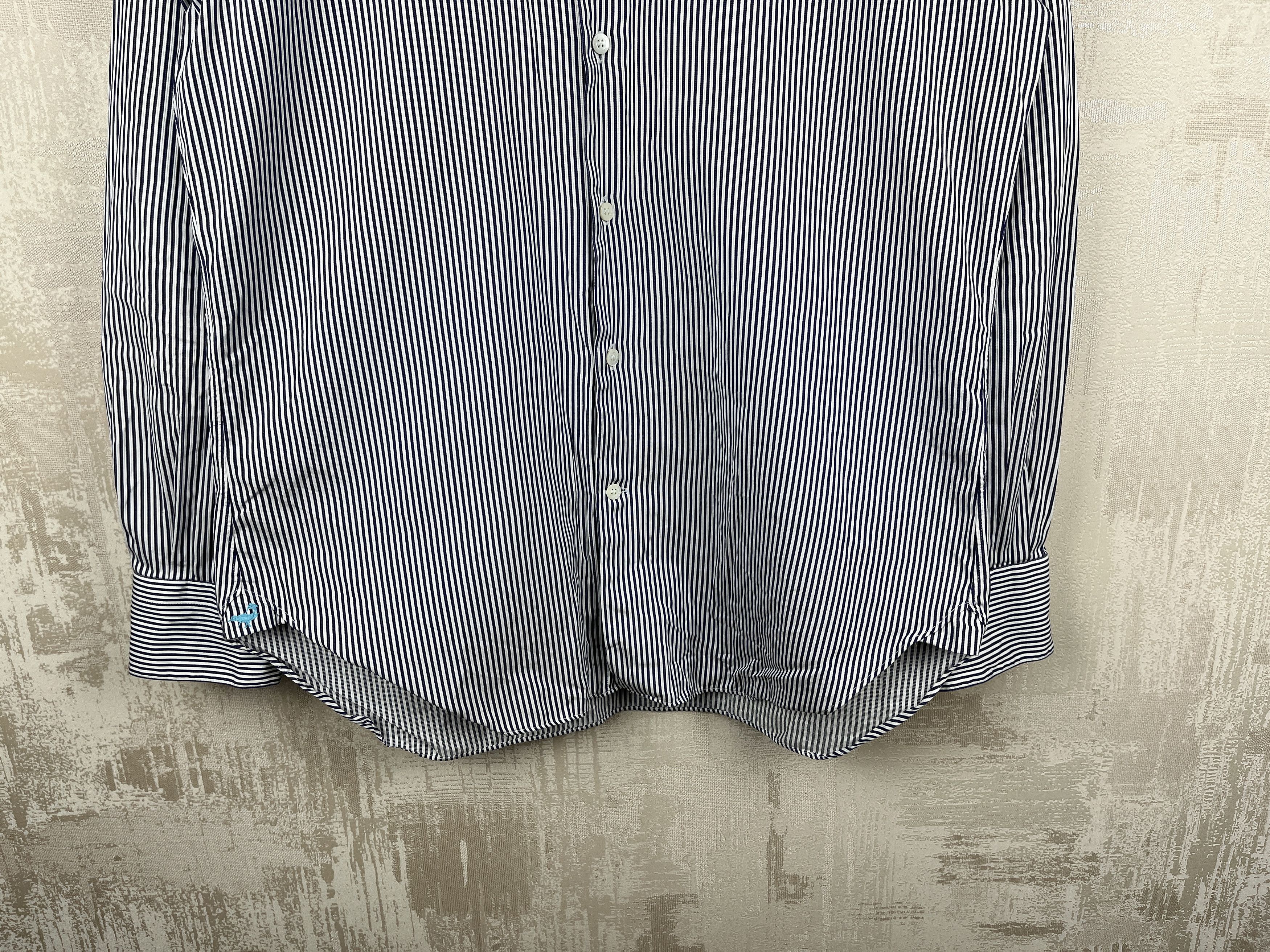 Faconnable Faconnable Striped Long Sleeve Shirt Size 42 - 16.5 Classic Size US L / EU 52-54 / 3 - 7 Thumbnail