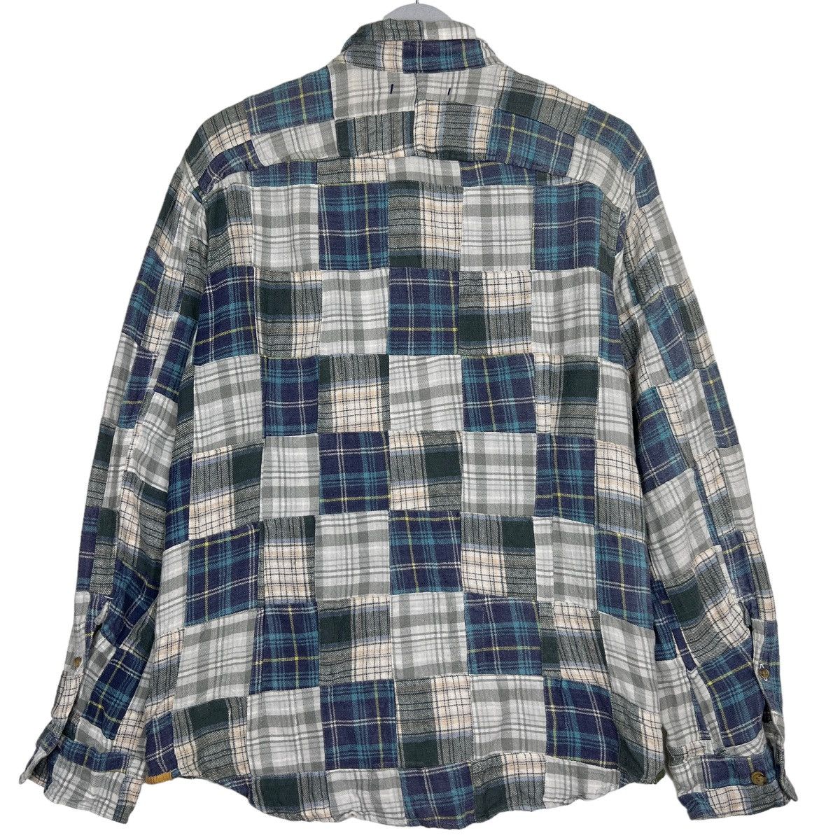 R.Newbold 🔥 R.NEWBOLD CHECK PATCHWORK SHIRTS Size US L / EU 52-54 / 3 - 8 Thumbnail
