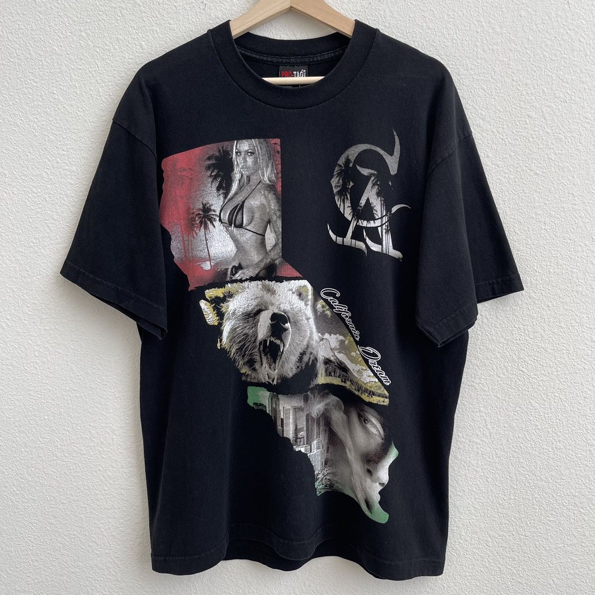 Other PRO TAG Vintage Black California Dream Edgy Graphic Tee Size US L / EU 52-54 / 3 - 1 Thumbnail