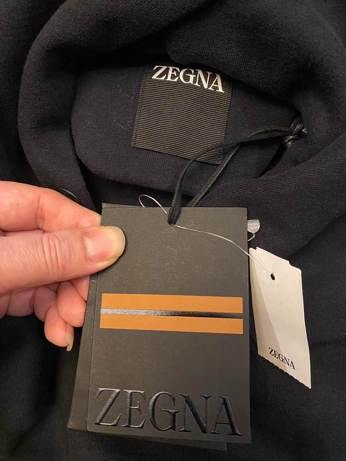 Ermenegildo Zegna ZEGNA New Cashmere-Cotton Fleece-Lined Hoodie XL Size US L / EU 52-54 / 3 - 5 Thumbnail
