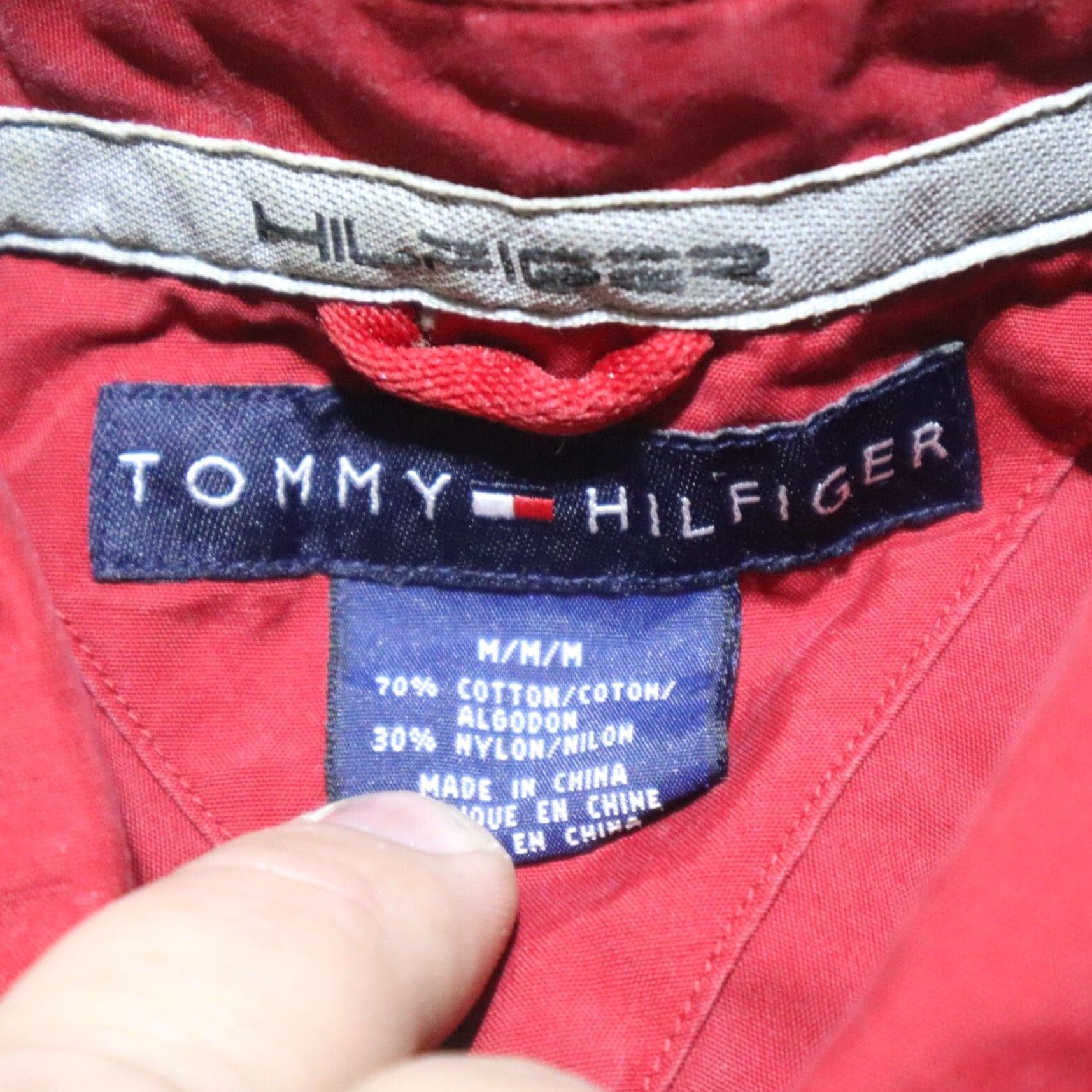 Tommy Hilfiger Tommy Hilfiger Shirt Men Long Sleeve Button-Down Solid Red M Adult Medium Regular Fit Size US M / EU 48-50 / 2 - 3 Thumbnail