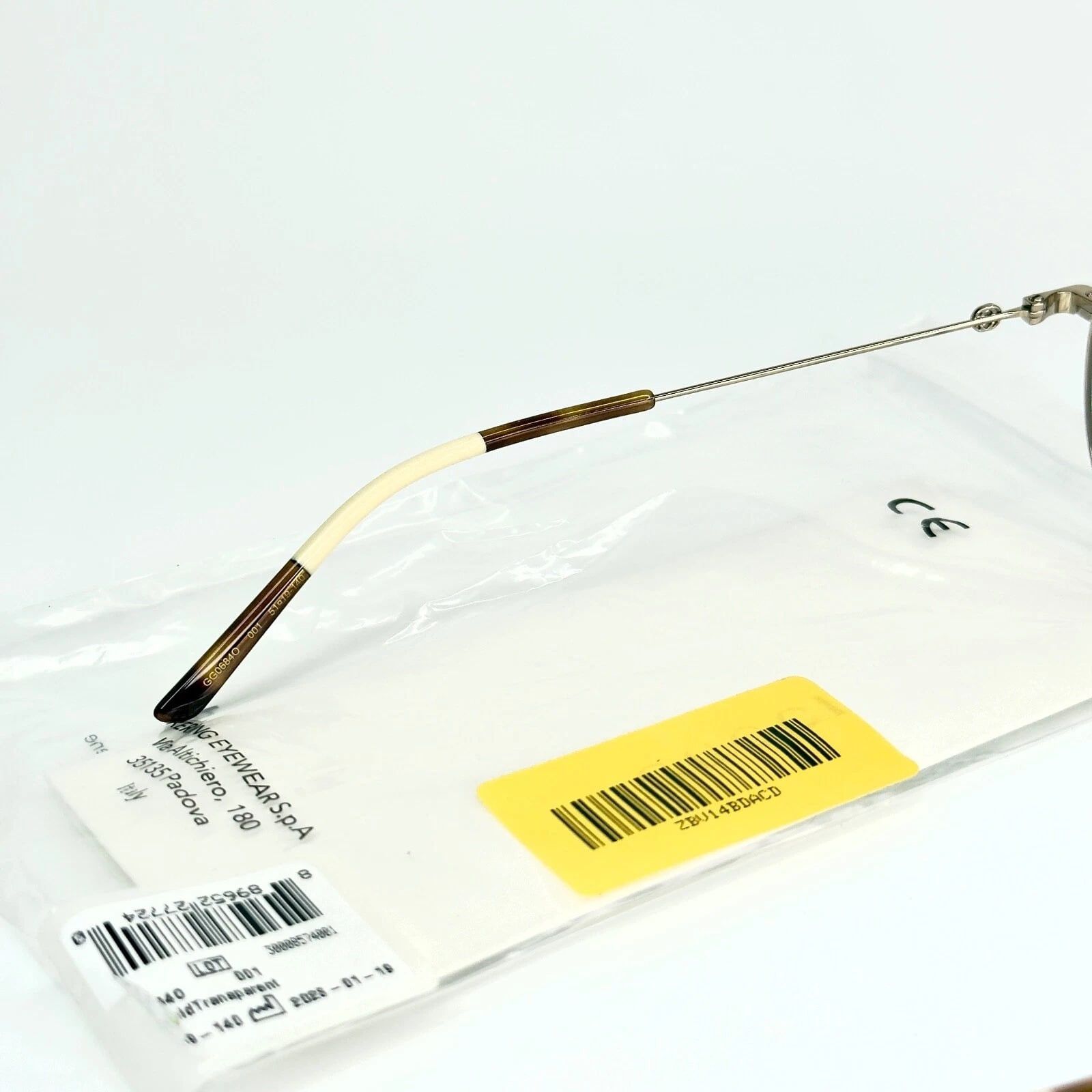 Gucci GUCCI GG0684O 0684 Gold Logo Unisex Oval Eyeglasses 001 Size ONE SIZE - 2 Thumbnail