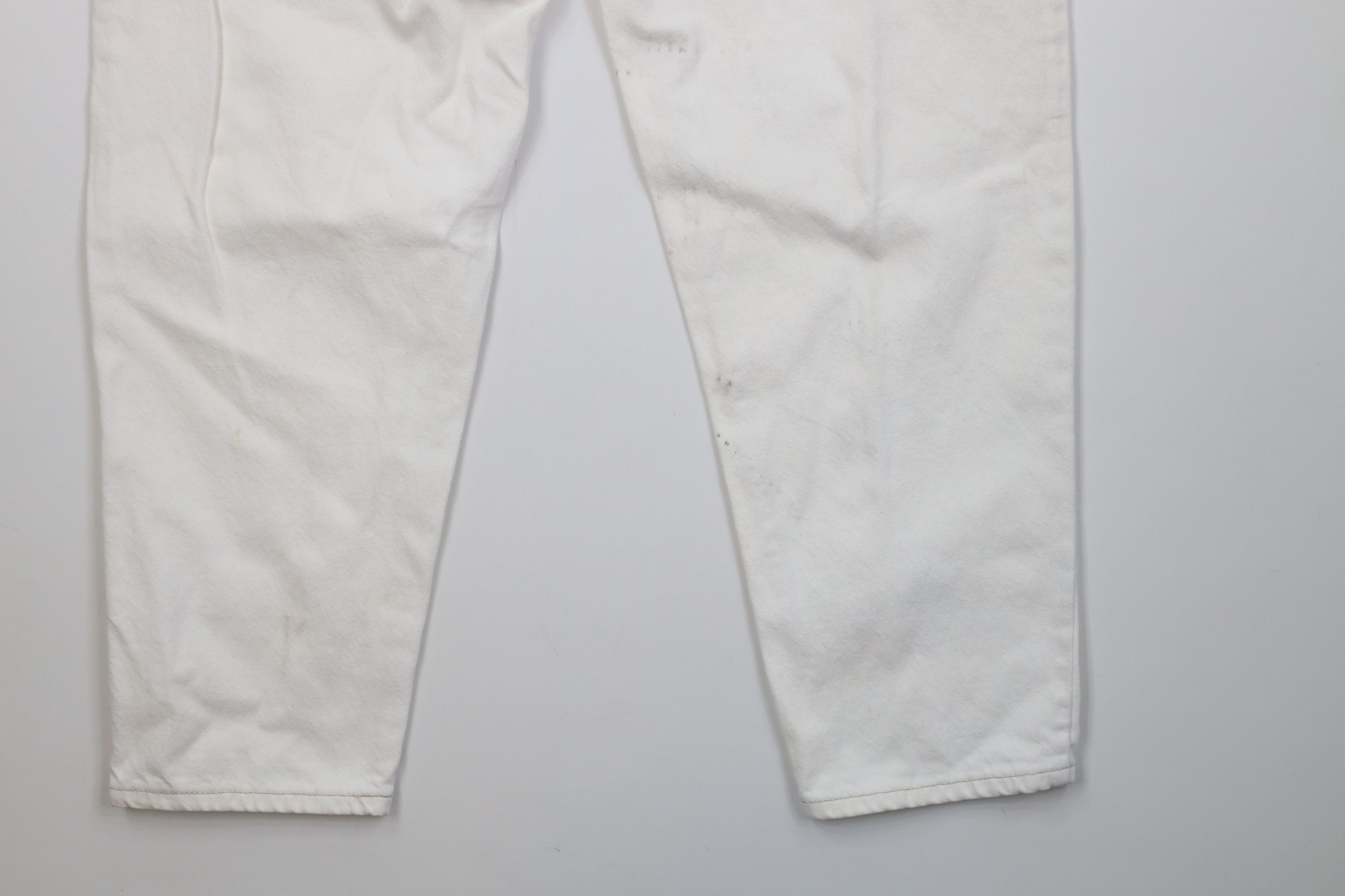 Levi's Vintage 90s Levis 550 Orange Tab Fit Denim Jeans White USA Size US 38 / EU 54 - 16 Thumbnail