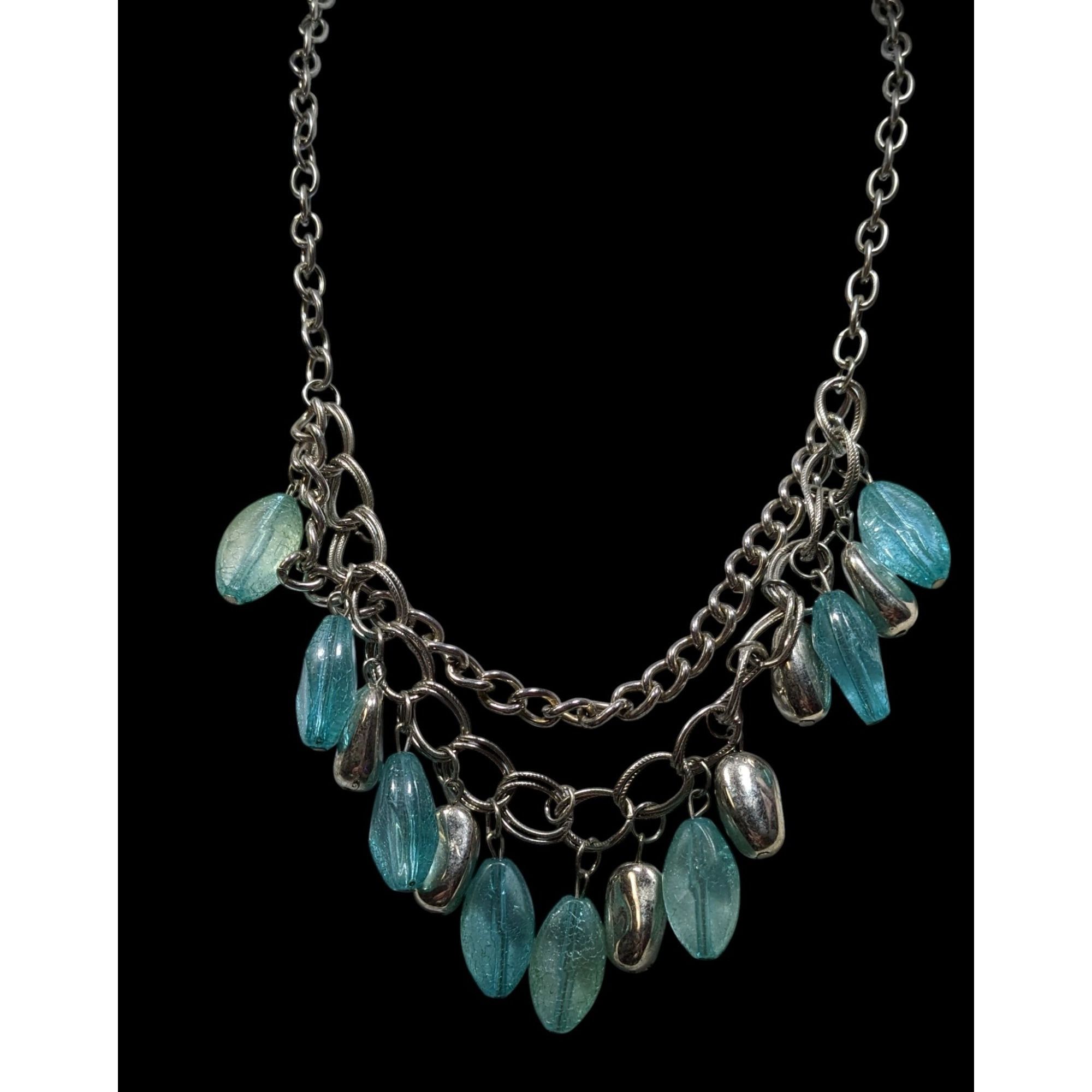 Other Bohemian Layered Charm Necklace With Silver Tone Nugget Acce Size ONE SIZE - 2 Thumbnail