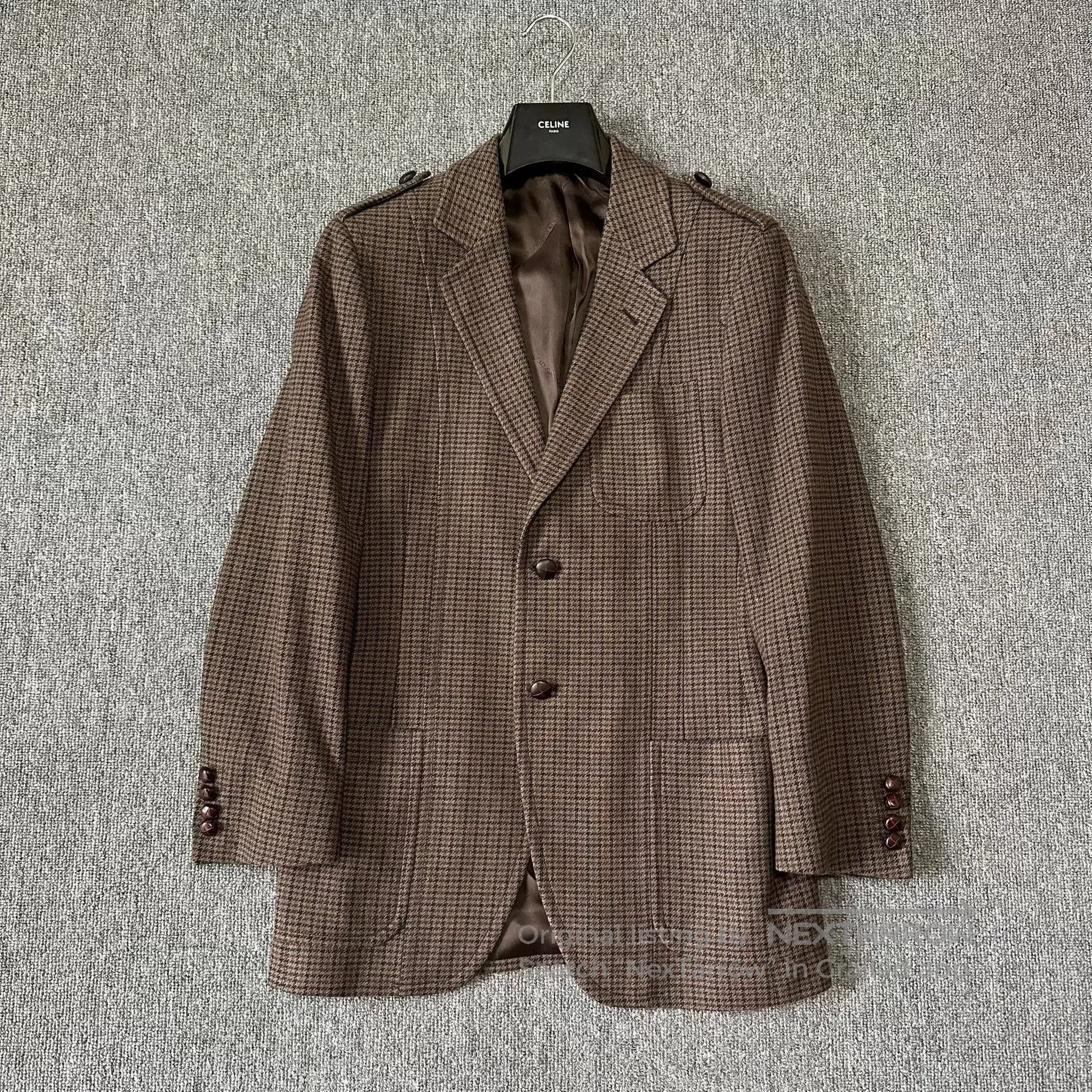 Dolce & Gabbana Dolce Gabbana Houndstooth Wool Blazer. Size US M / EU 48-50 / 2 - 1 Thumbnail