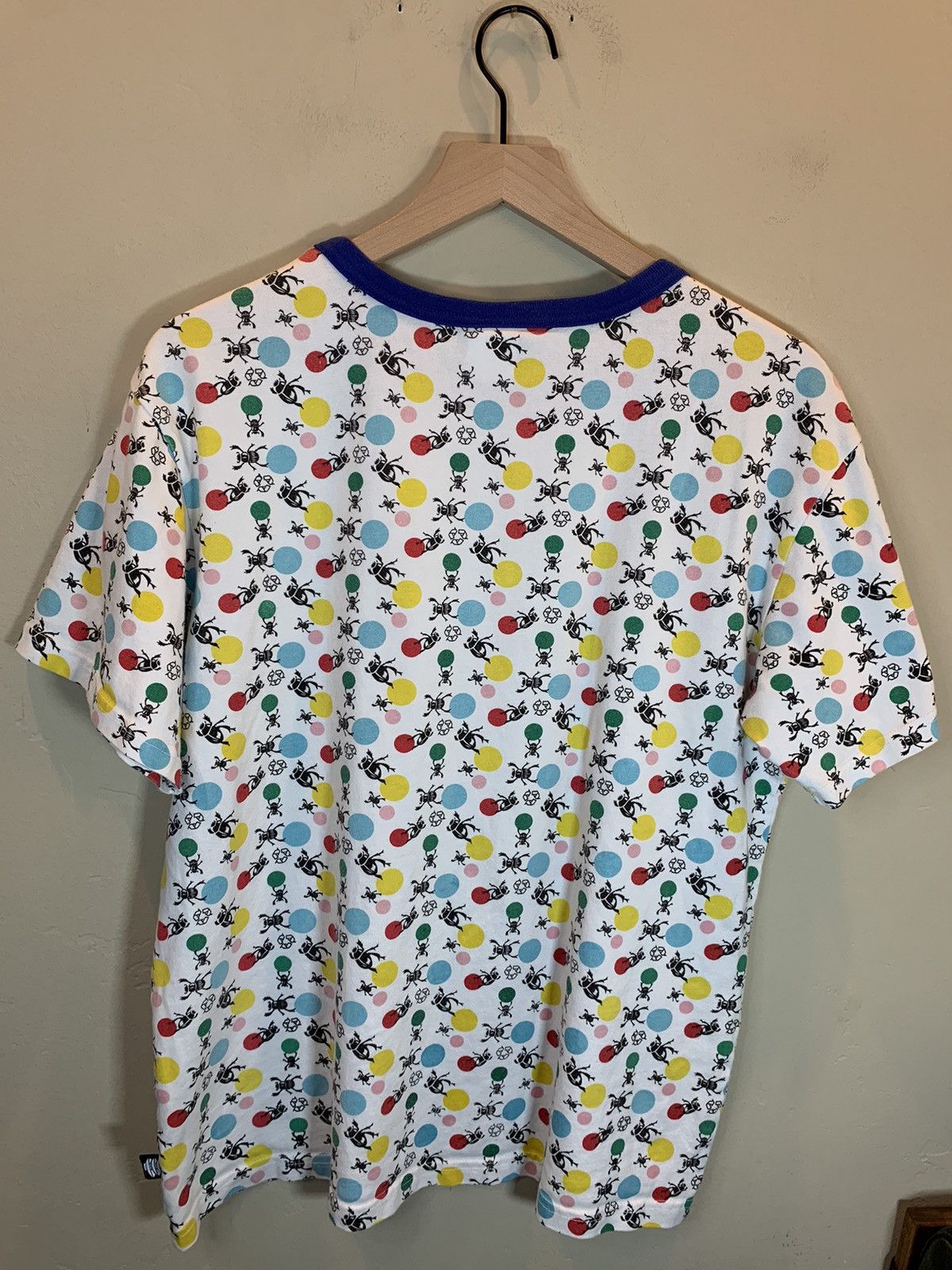 Designer × Vintage RARE Vintage 90s Punk Drunkers Beetle Polkadot Recycle Shirt Size US L / EU 52-54 / 3 - 2 Thumbnail