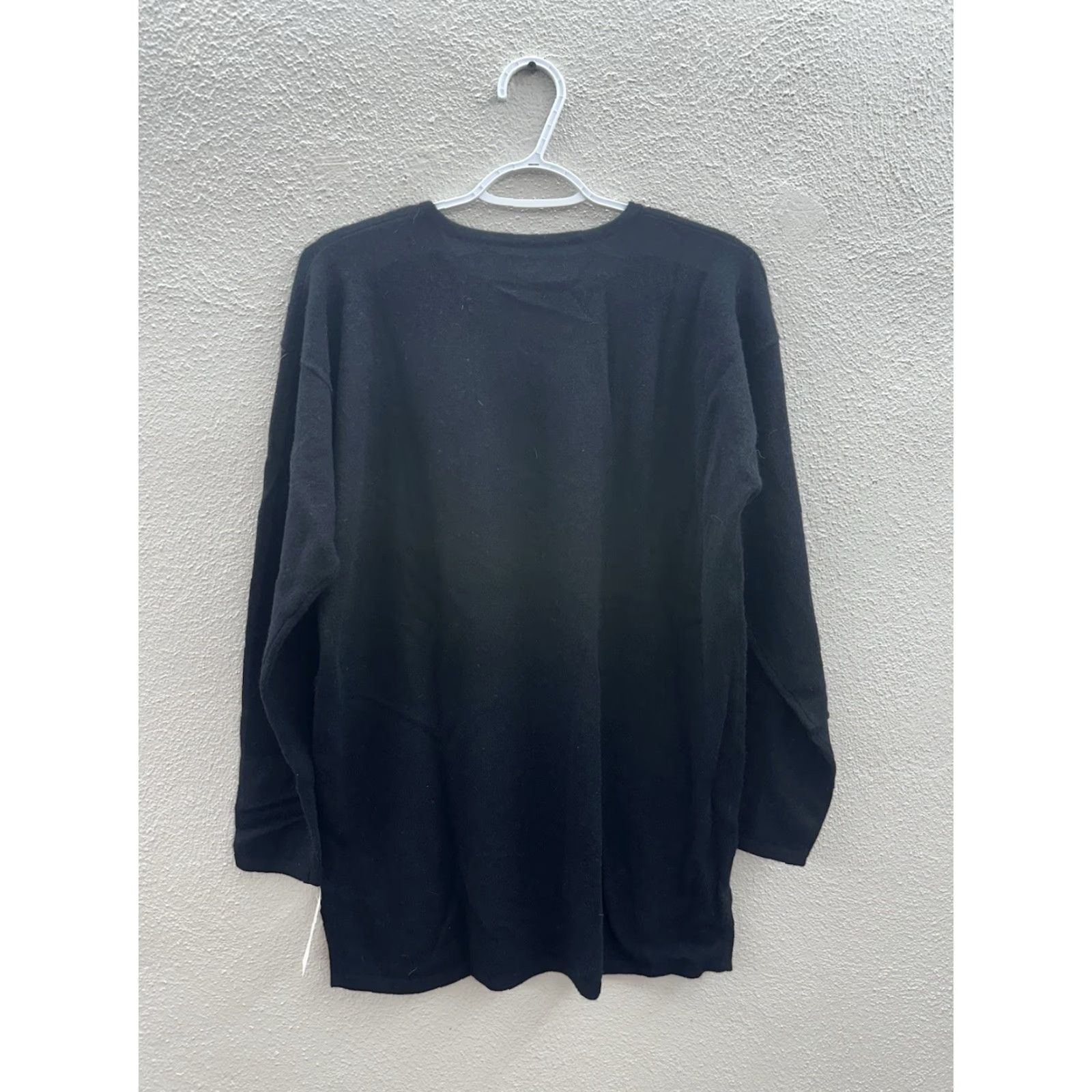 Vintage VINTAGE Verrazano Sweater Black 100% Cashmere Pullover Women's Medium Knit Long Sleeve All Seasons / Regular Fit / Dry Clean Only / 80s 90s - Womens Size M / US 6-8 / IT 42-44 - 6 Thumbnail