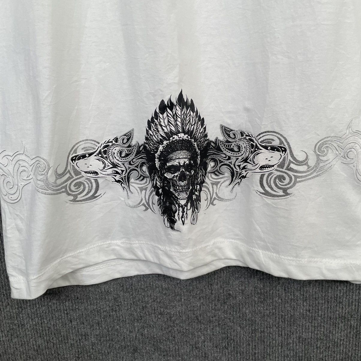 Affliction Y2K Apache Skulls Affliction Double Sided Crazy Detailing T Size US M / EU 48-50 / 2 - 3 Thumbnail