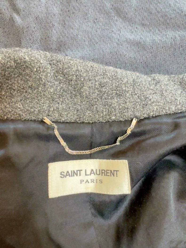Saint Laurent Paris Saint Laurent Paris Grey zebra striped baseball jacket-2506 Size US S / EU 44-46 / 1 - 4 Thumbnail