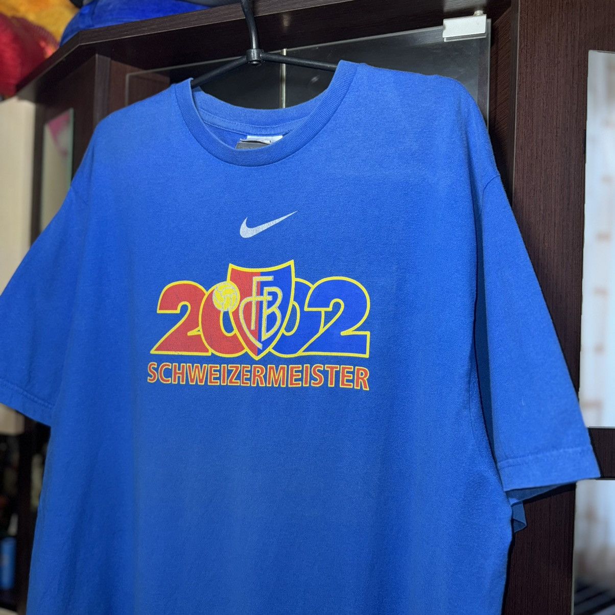 Nike Nike Basel 2002 Vintage T-Shirt Size XL Size US XL / EU 56 / 4 - 3 Thumbnail