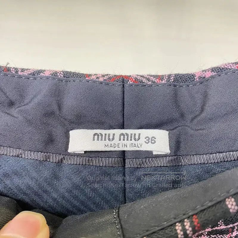 Miu Miu Miu Miu Purple Wool Casual Pants Size S . Size 23" - 7 Thumbnail