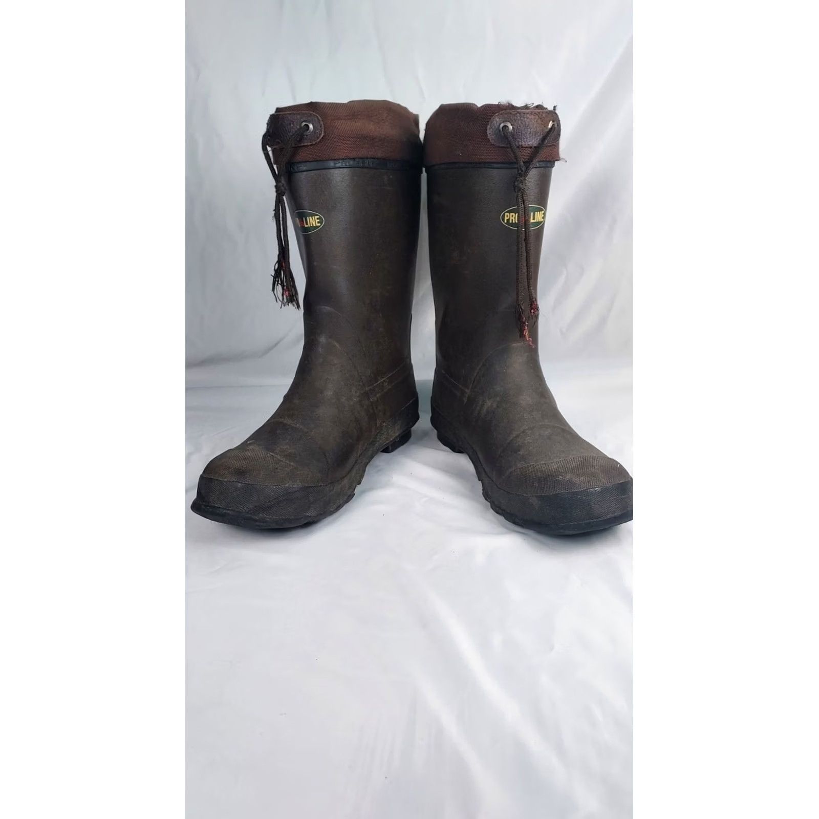 Vintage Pro Line Rubber Hunting Boots Mens 11 Waterproof Brown Insulated Outdoor Winter Workwear Casual Activewear Boots Menssafety Size US 11 / EU 44 - 5 Thumbnail