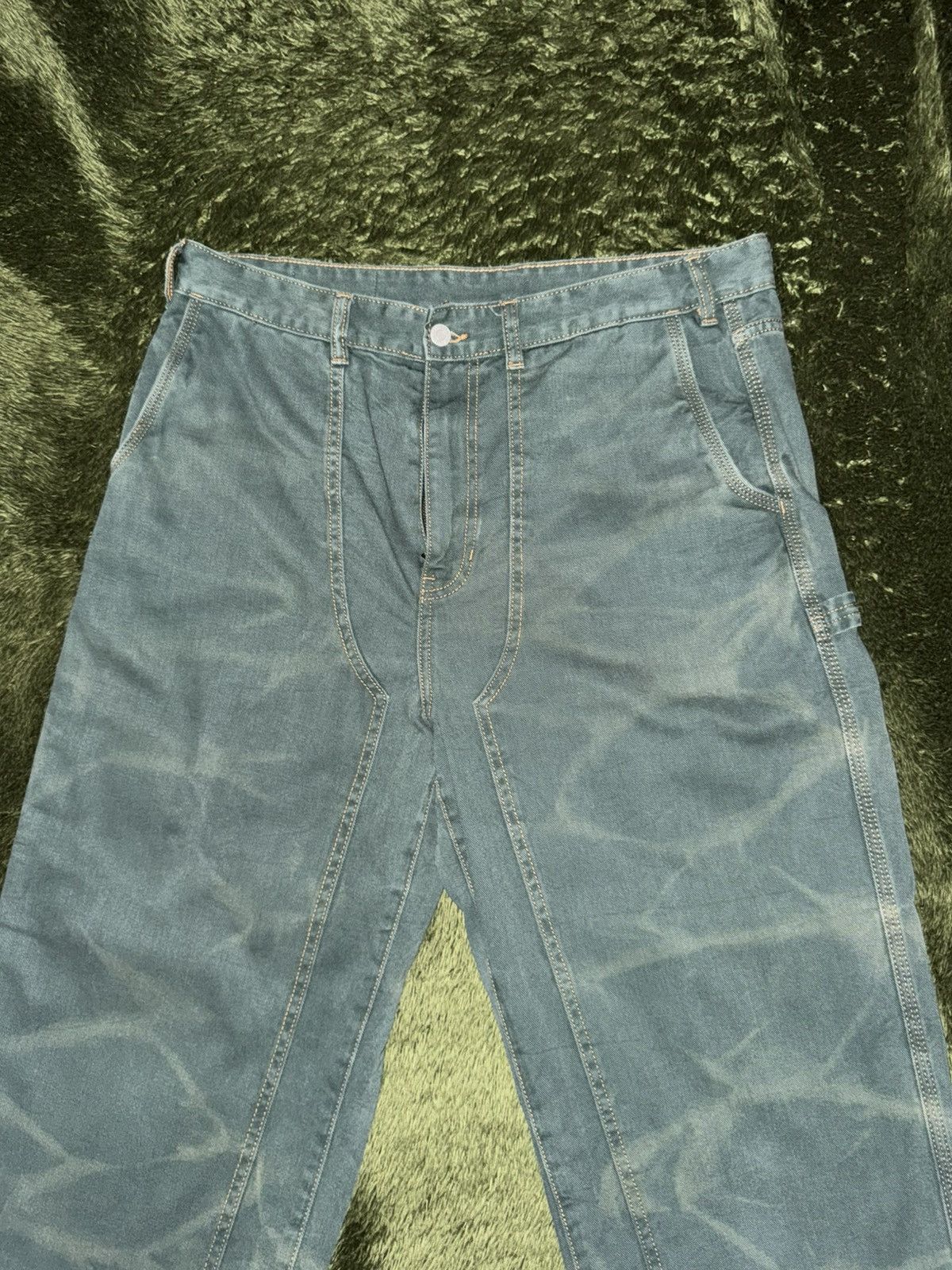 thisisneverthat [XL] Thisisneverthat Crack printed Double Knee Pants Green Size US 36 / EU 52 - 4 Thumbnail