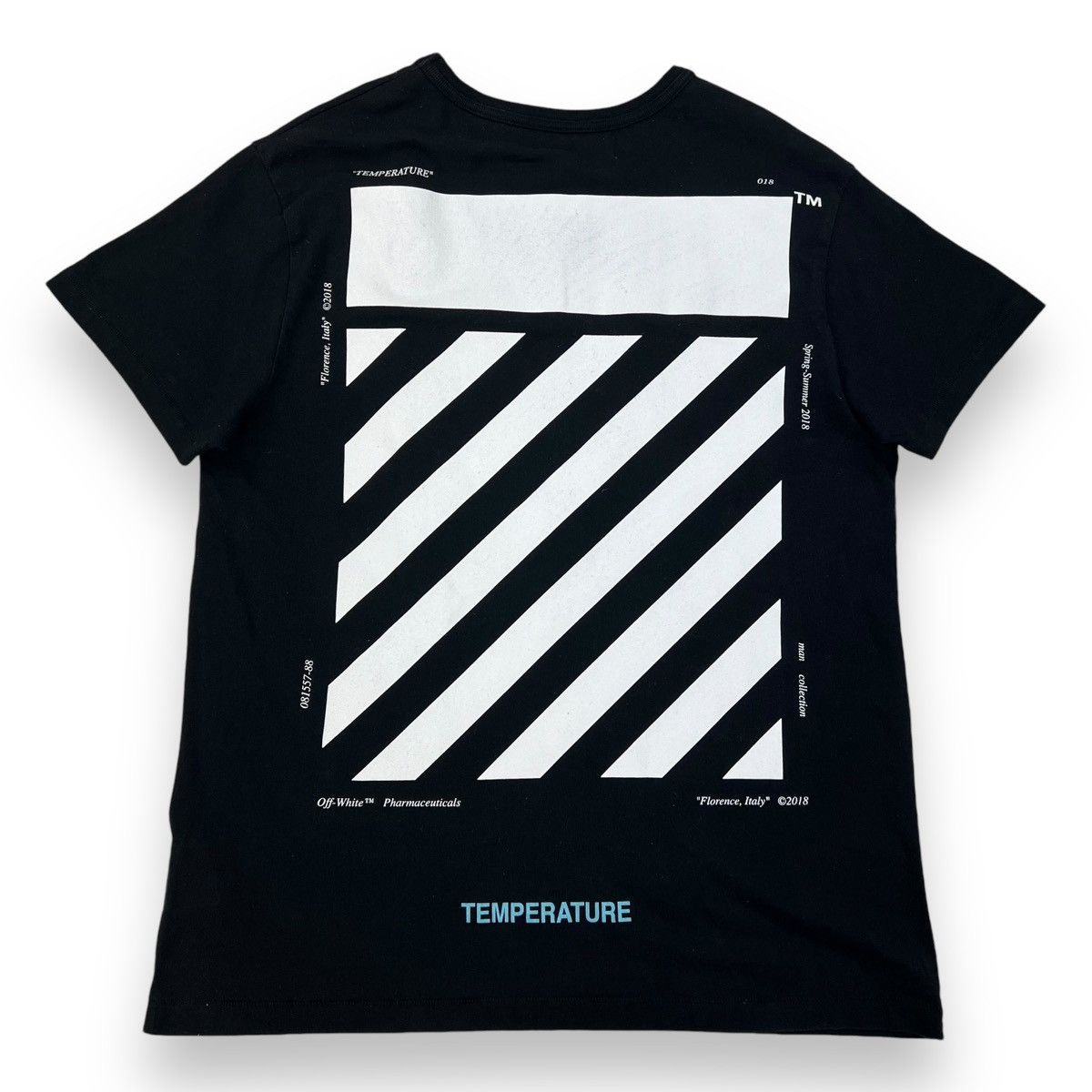 Off-White Off-White Diagonal Temperature T Shirt Size US M / EU 48-50 / 2 - 3 Thumbnail