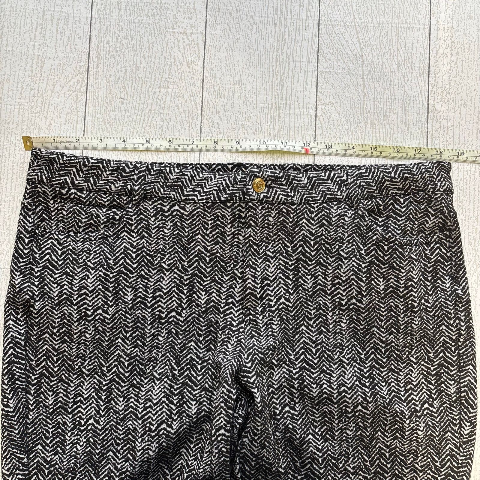 Other Michael Michael Kors Black and White Zig Zag Pants Size 14 Size 36" / US 14 / IT 50 - 8 Thumbnail