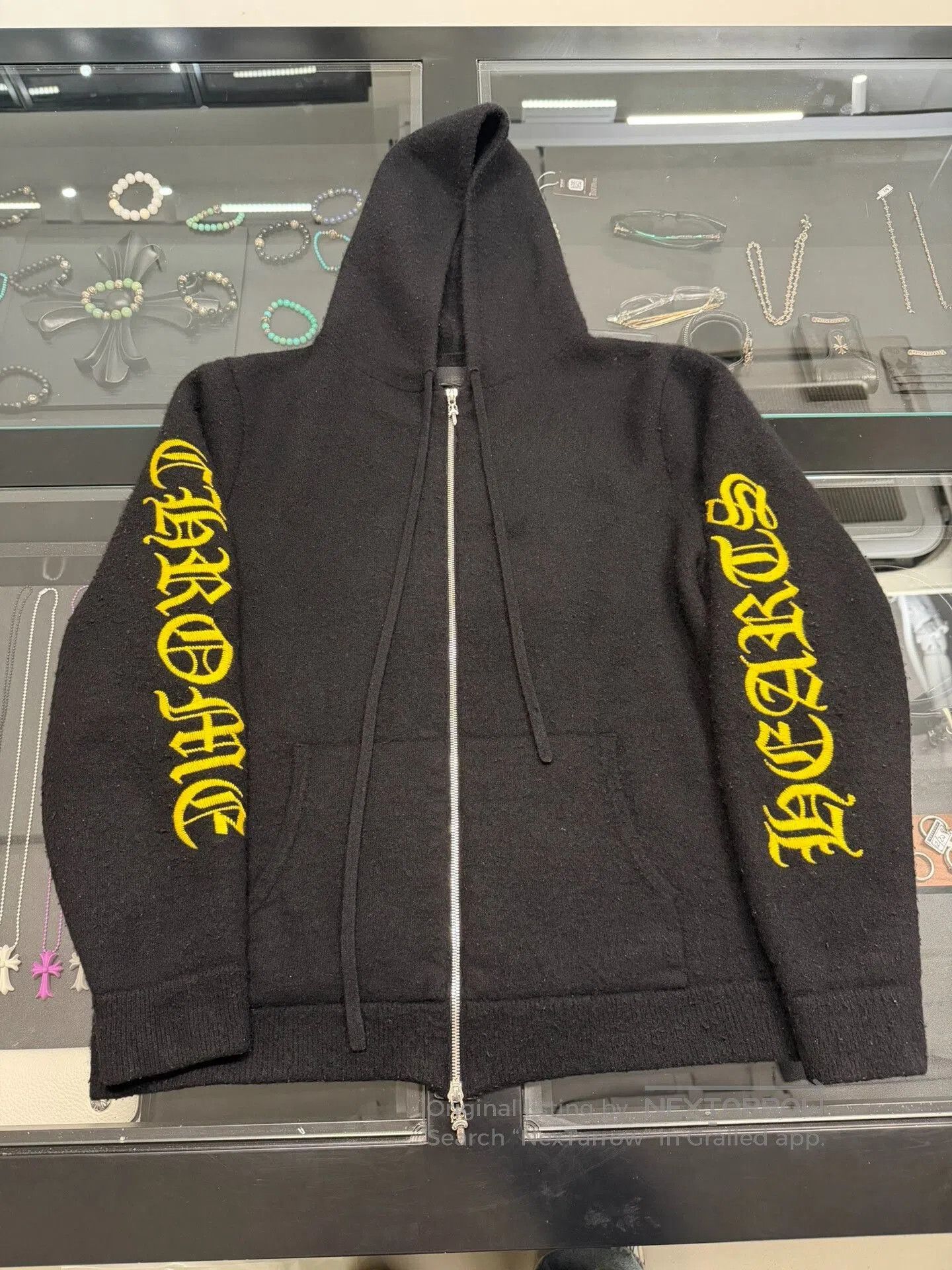 Chrome Hearts Chrome Hearts Black Cashmere Zip Hoodie L. Size US L / EU 52-54 / 3 - 1 Thumbnail