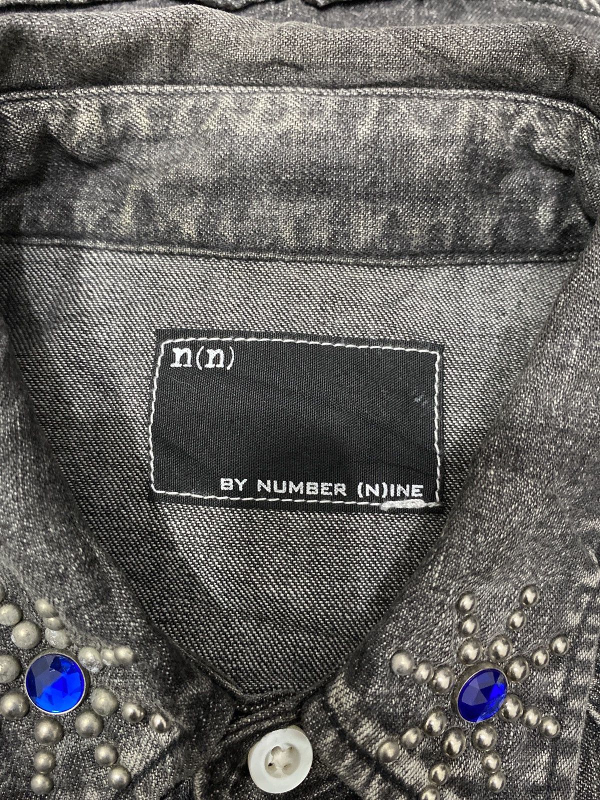 Number (N)ine Number Nine AW 07 Studed Jewel Western Denim Shirt Size US L / EU 52-54 / 3 - 11 Thumbnail