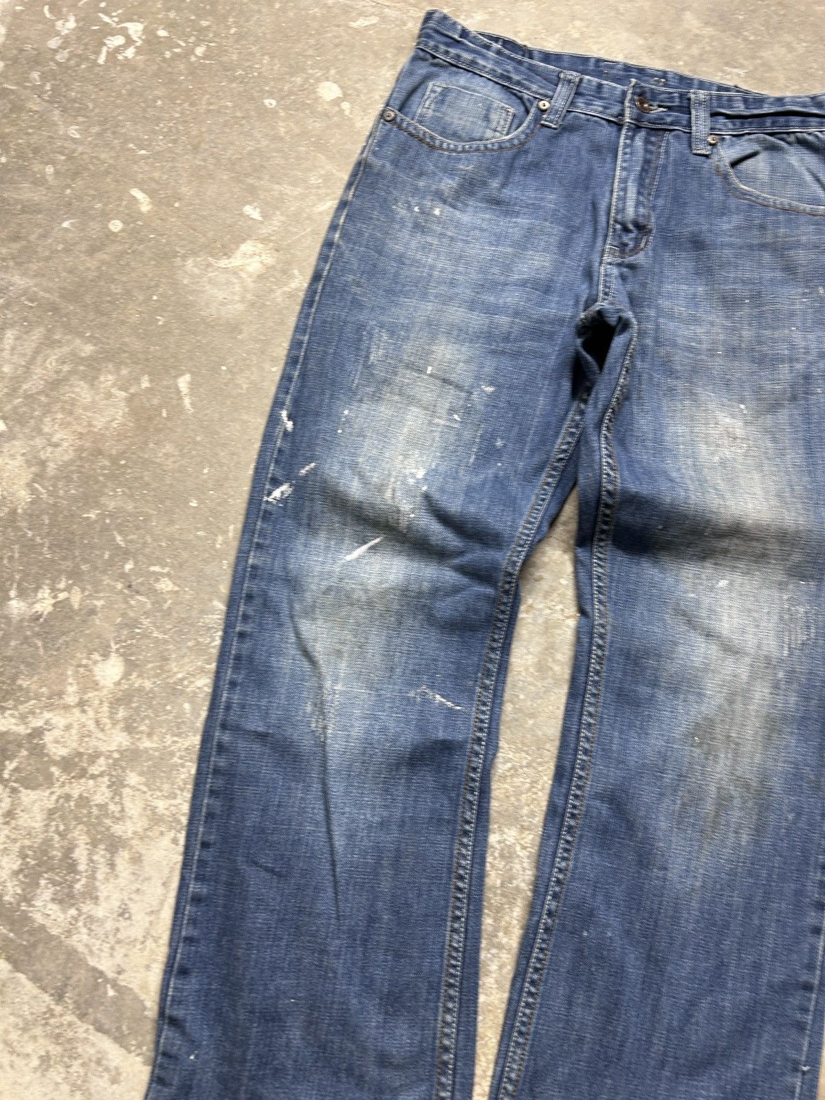 Flypaper Jeans Vintage Y2K Flypaper Painted Embroidered Denim Jeans Size US 31 - 8 Thumbnail