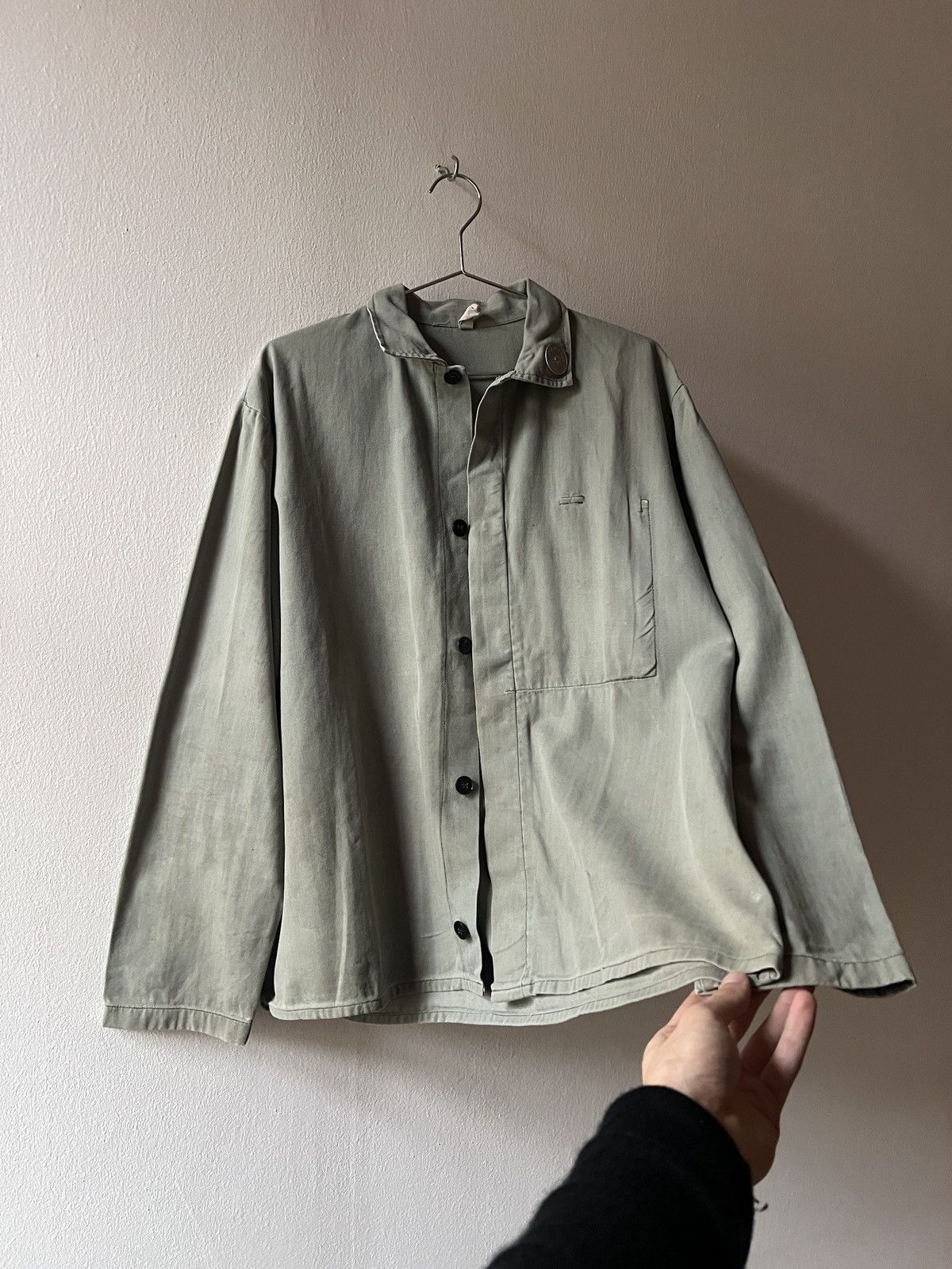 Vintage 50s Workwear Chore Jacket Shirt German French Retro