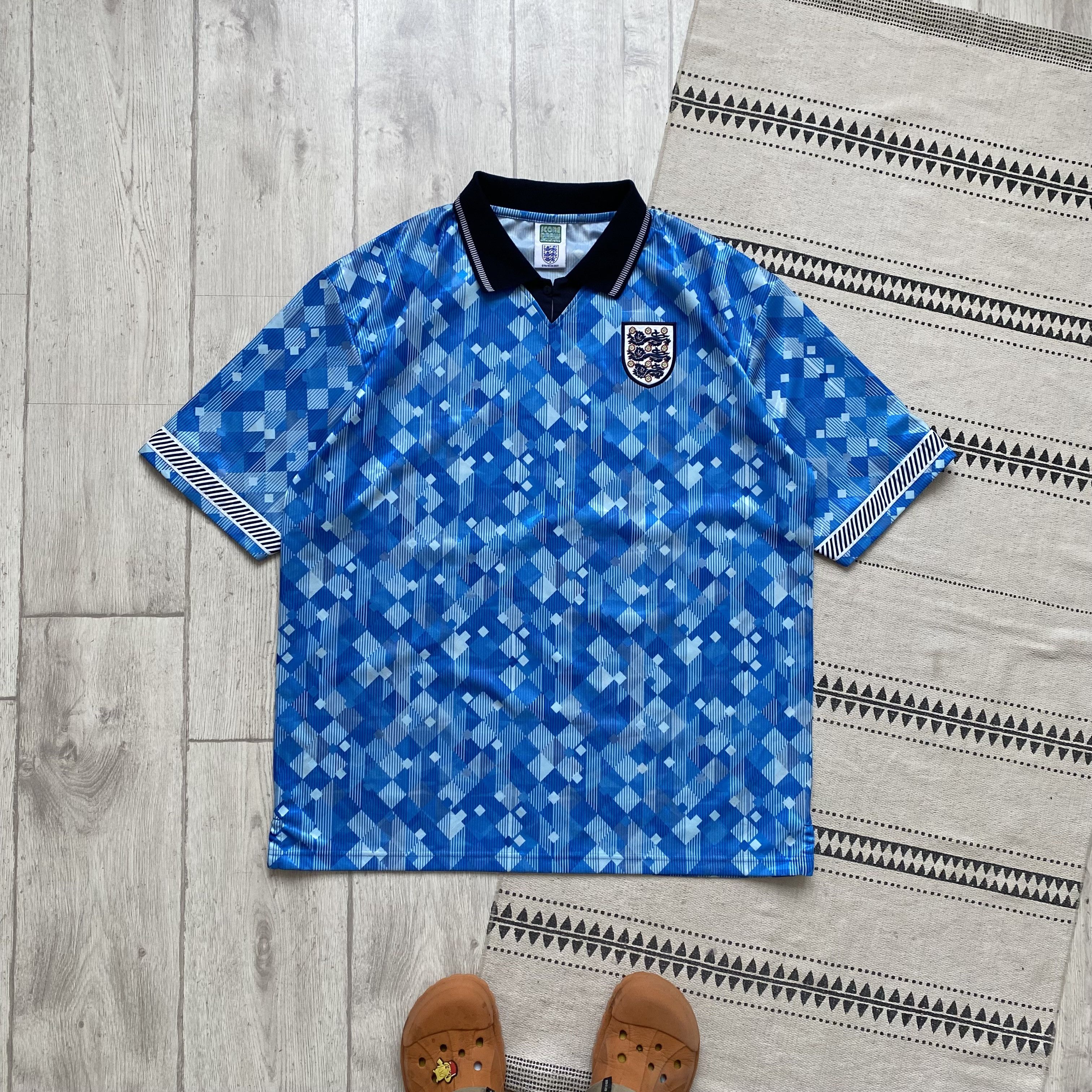 Puma ⚽️ Retro Vintage England jersey soccer Blockore Score Draw Size US XL / EU 56 / 4 - 1 Thumbnail