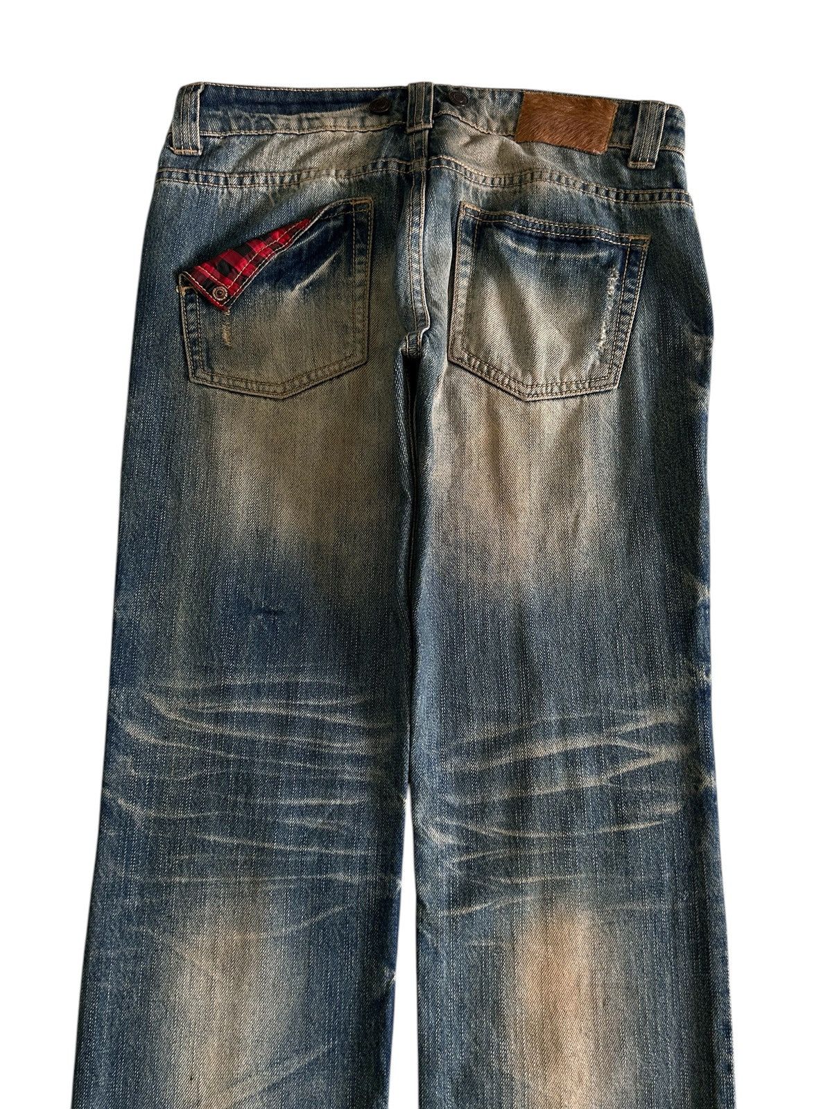 Japanese Brand Vintage Japanese Denim Distressed Mud Wash Jeans Size US 32 / EU 48 - 4 Thumbnail