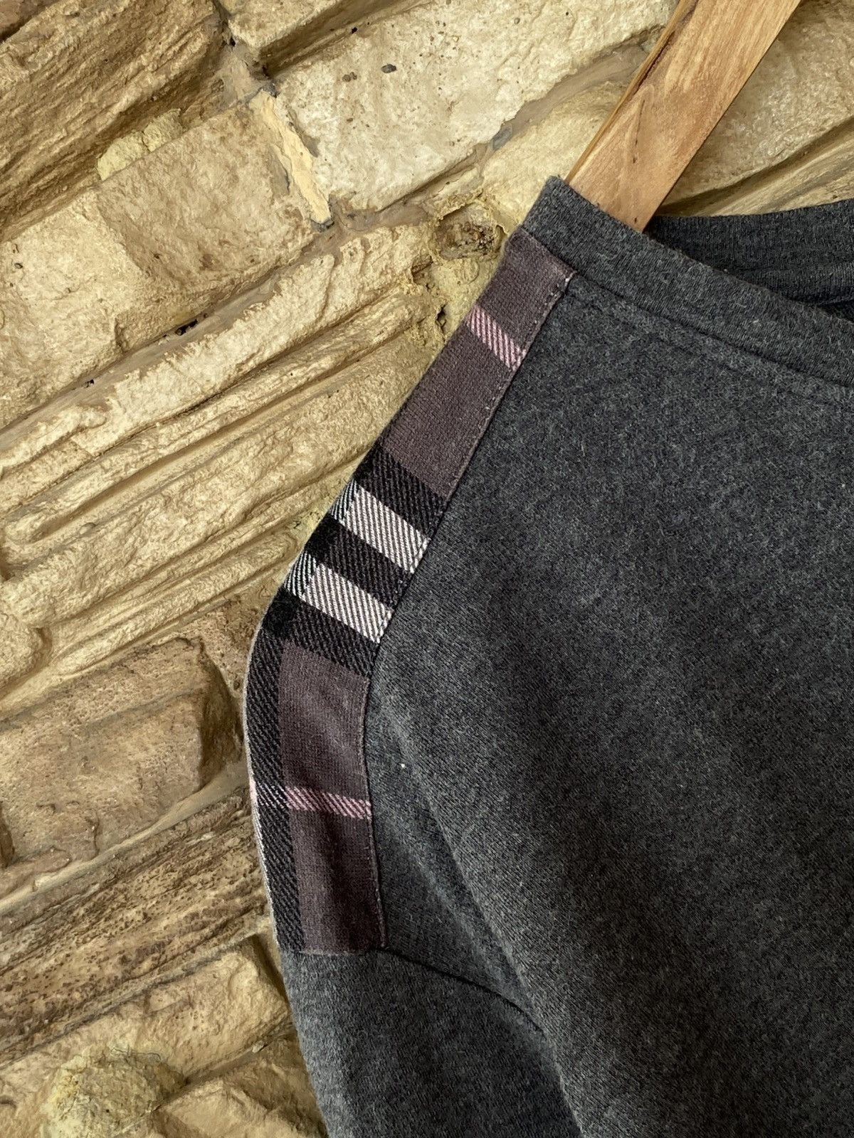 Burberry Vintage Burberry Black Label Checkered Nova Check Long Sleeve Tees Size US M / EU 48-50 / 2 - 5 Thumbnail