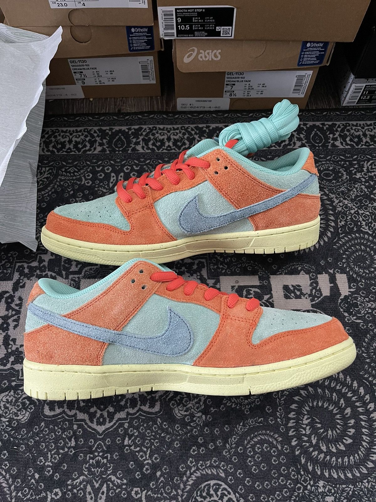 Nike Nike Dunk Low ‘Orange Emerald Rise’ Size US 10.5 / EU 43-44 - 3 Thumbnail