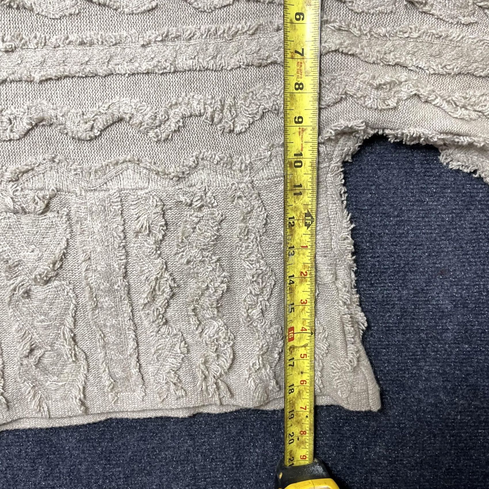 Vintage Pure Jill Sweater Womens Small Beige Fringe Short Sleeve Textured Knit Pullover Size S / US 4 / IT 40 - 6 Thumbnail