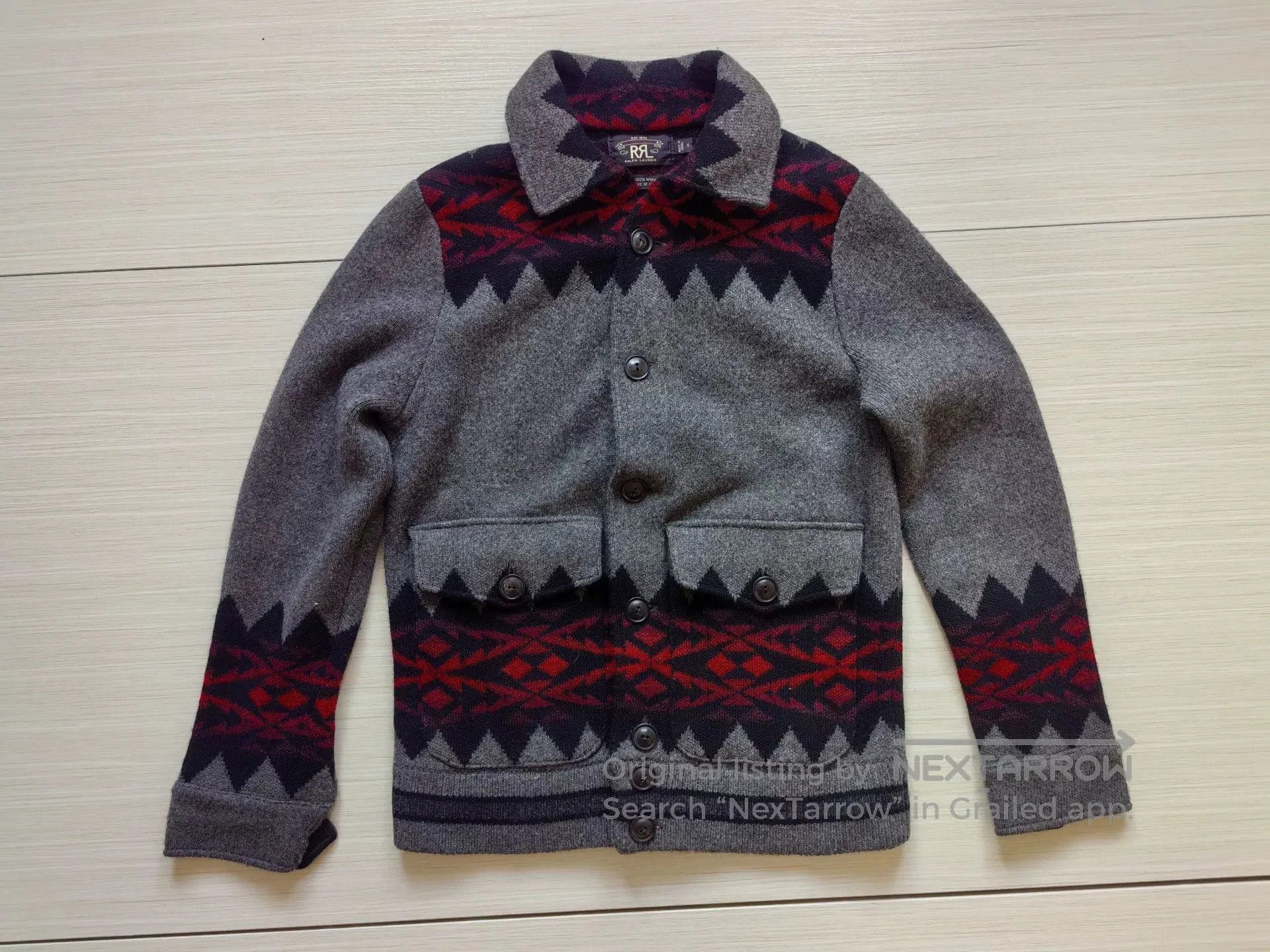 RRL Ralph Lauren rrl double rl vintage indian wool cardigan. Size US S / EU 44-46 / 1 - 1 Thumbnail