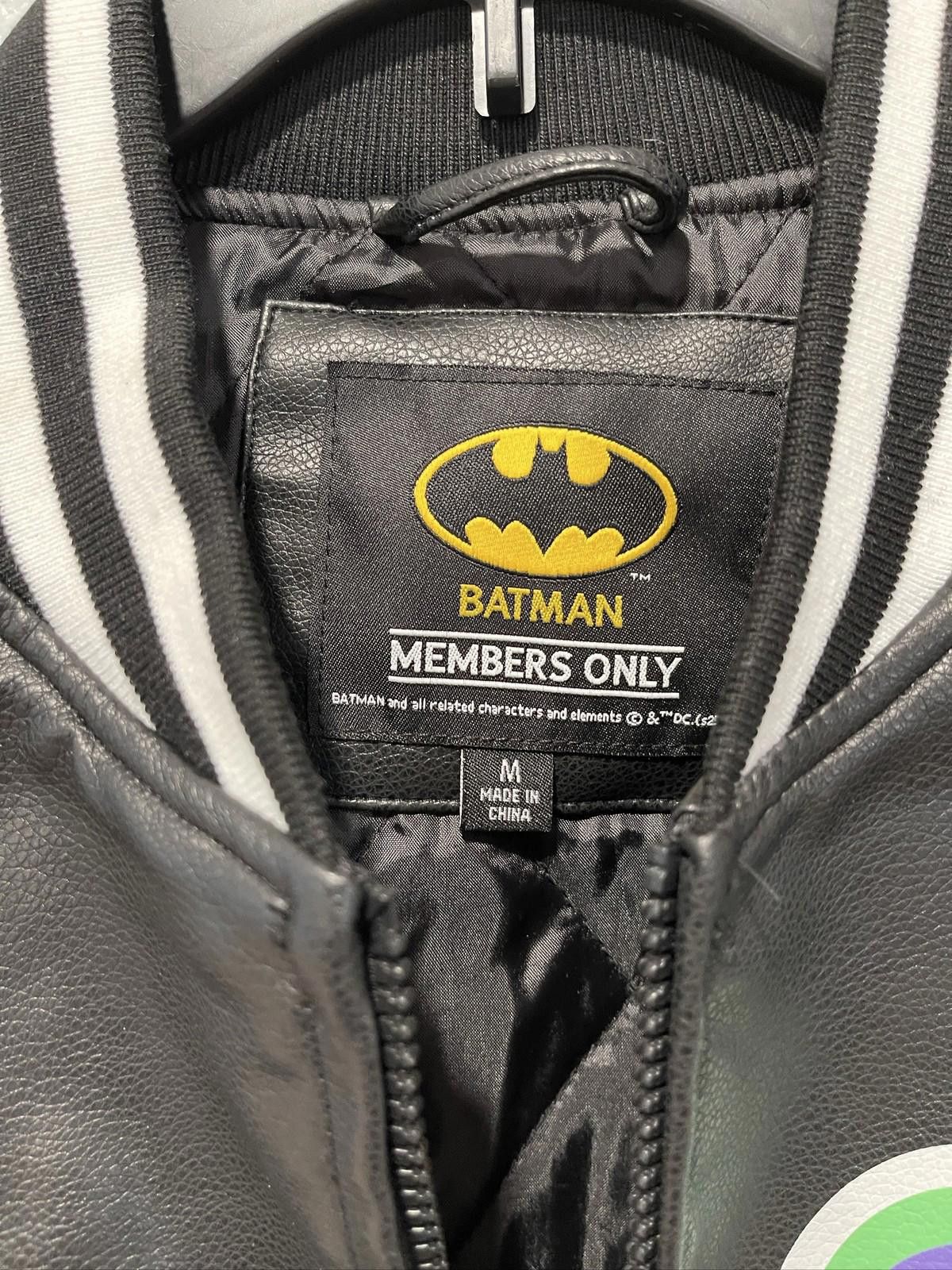 Members Only Members Only Batman Joker Varsity Jacket M Size ONE SIZE - 3 Thumbnail