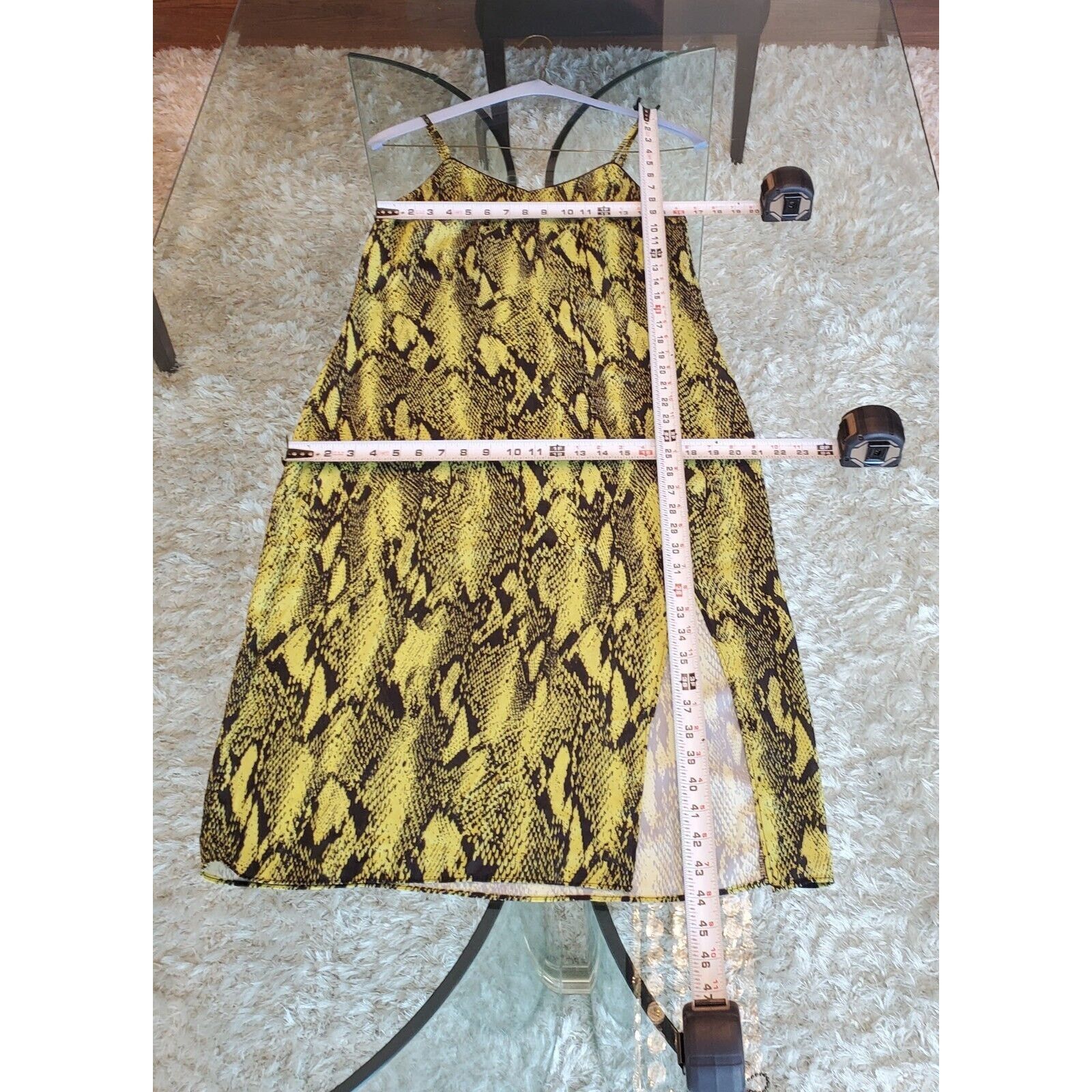Other Sans Souci Snake Print Polyester V-Neck Knee Length Dress L Size L / US 10 / IT 46 - 9 Thumbnail