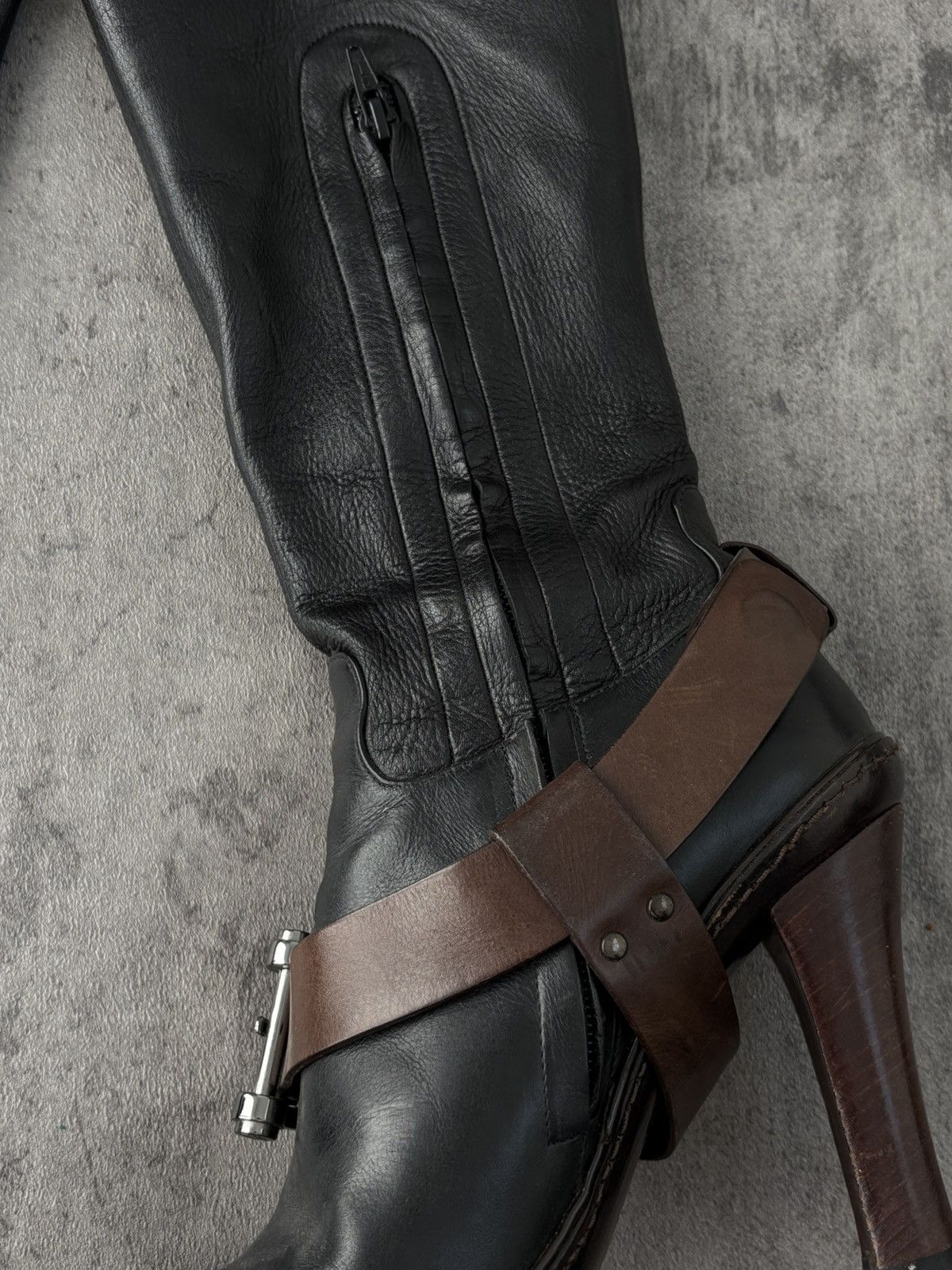 Celine Celine Riding Leather Boots Long Length Size US 8 / IT 38 - 10 Thumbnail