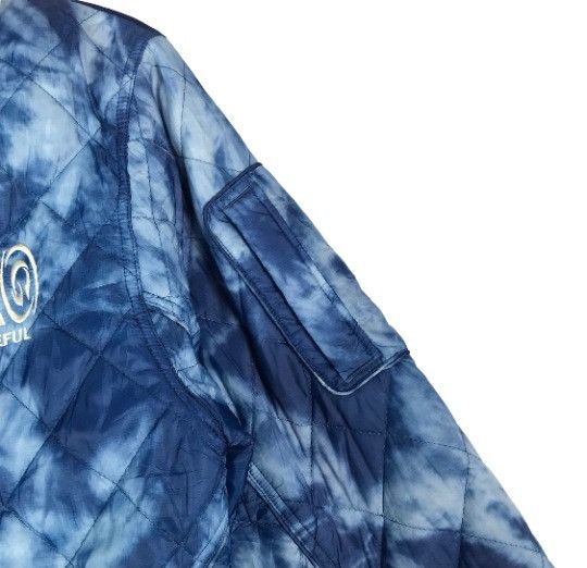 Gotcha × Vintage Vtg 90s GOTCHA surfing clothing tie dye quilted jacket Size US L / EU 52-54 / 3 - 5 Thumbnail