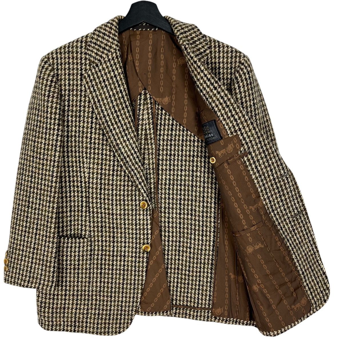 Harris Tweed × Vintage Vintage Harris Tweed Hand Woven Wool Blazer Jacket Size US M / EU 48-50 / 2 - 5 Thumbnail