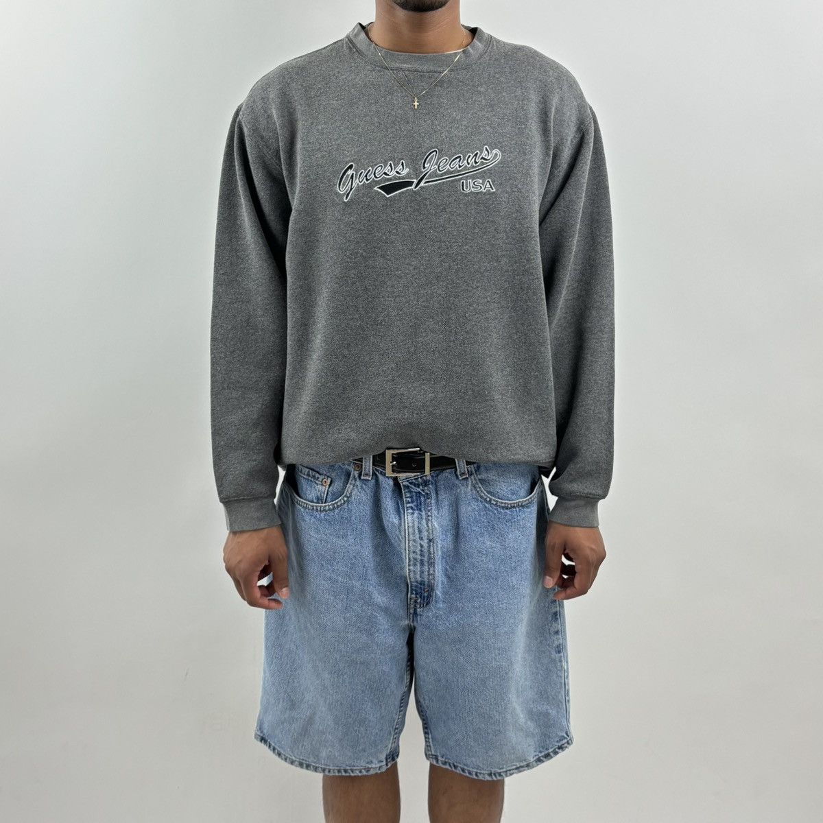 Guess vintage 90s GUESS JEANS USA spellout crewneck sweatshirt Size US L / EU 52-54 / 3 - 5 Thumbnail