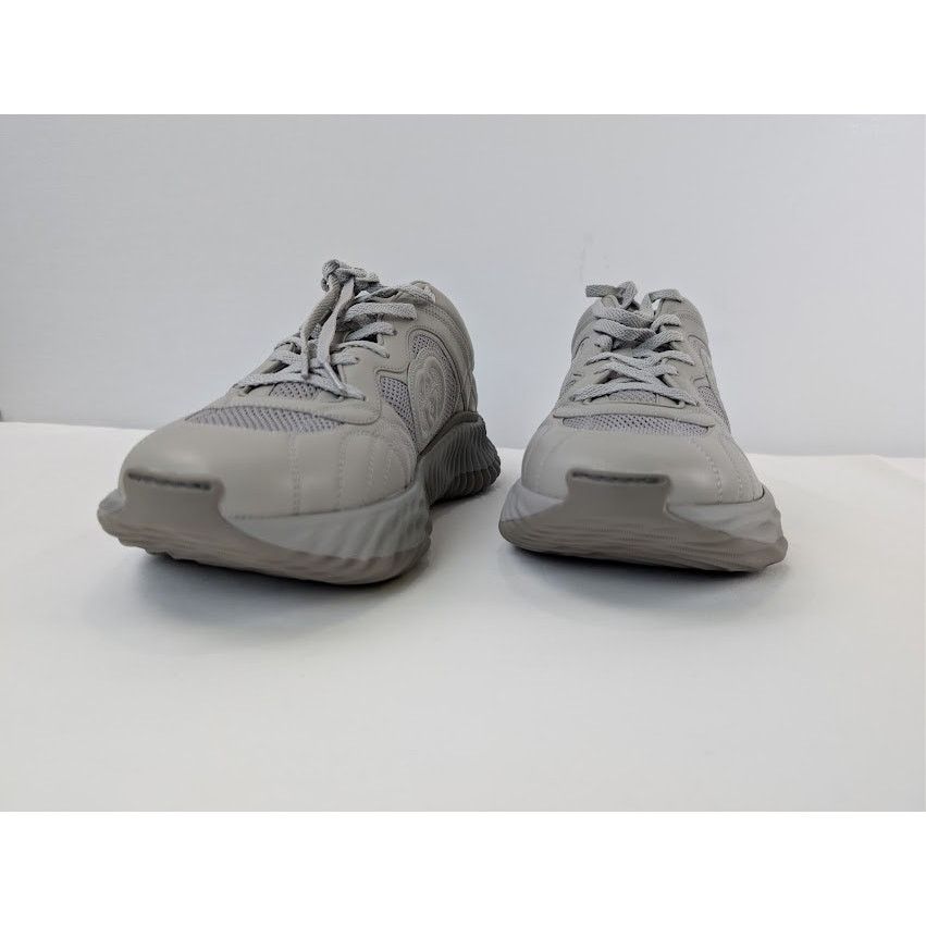 Gucci o1rshd1 Leather Ripple Low Top Sneaker in Grey Size US 12.5 / EU 45-46 - 8 Thumbnail