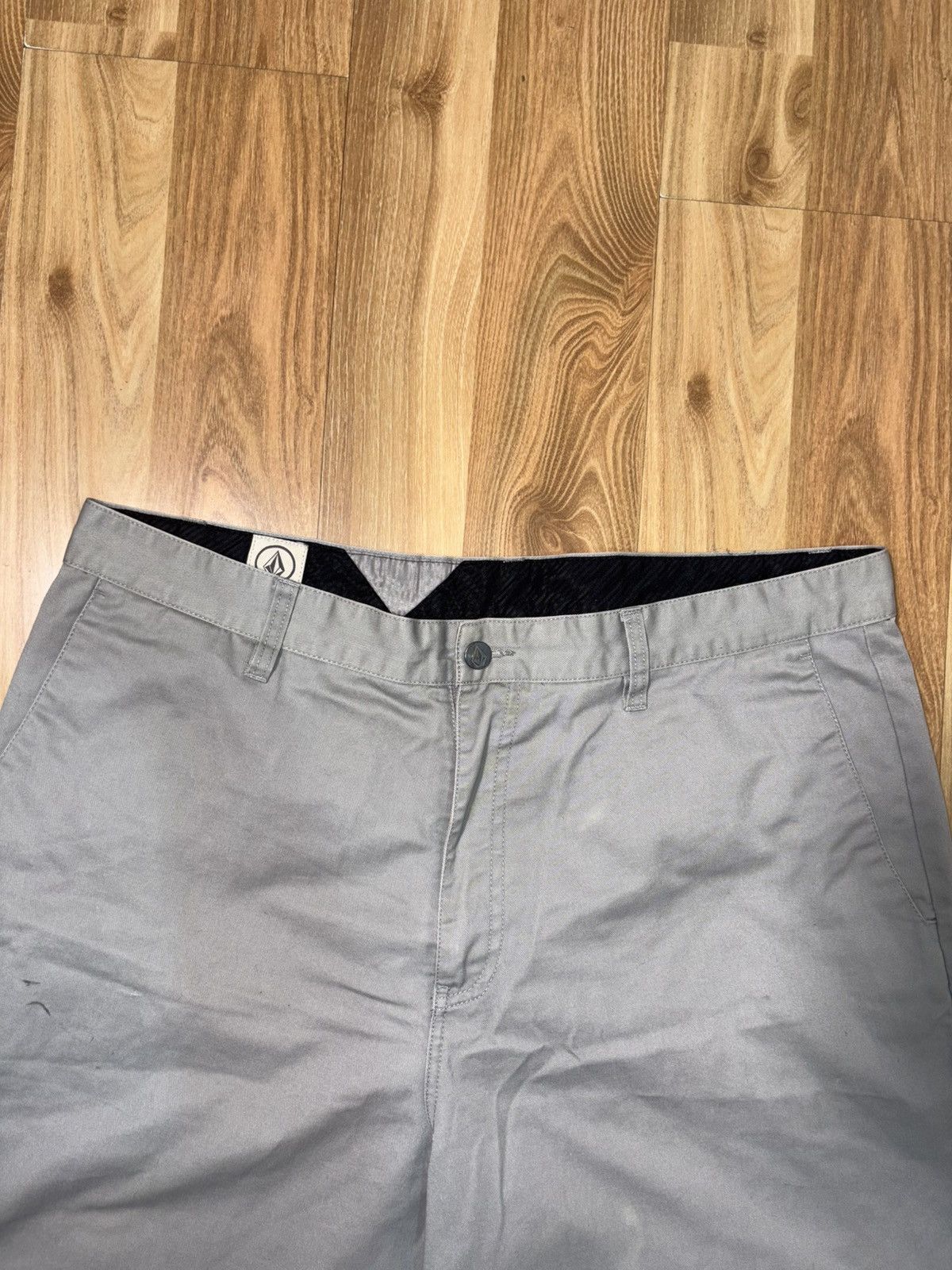 Volcom Volcom Stone Chino Shorts Gray Regular Fit Skate Gorpcore Size US 38 / EU 54 - 3 Thumbnail