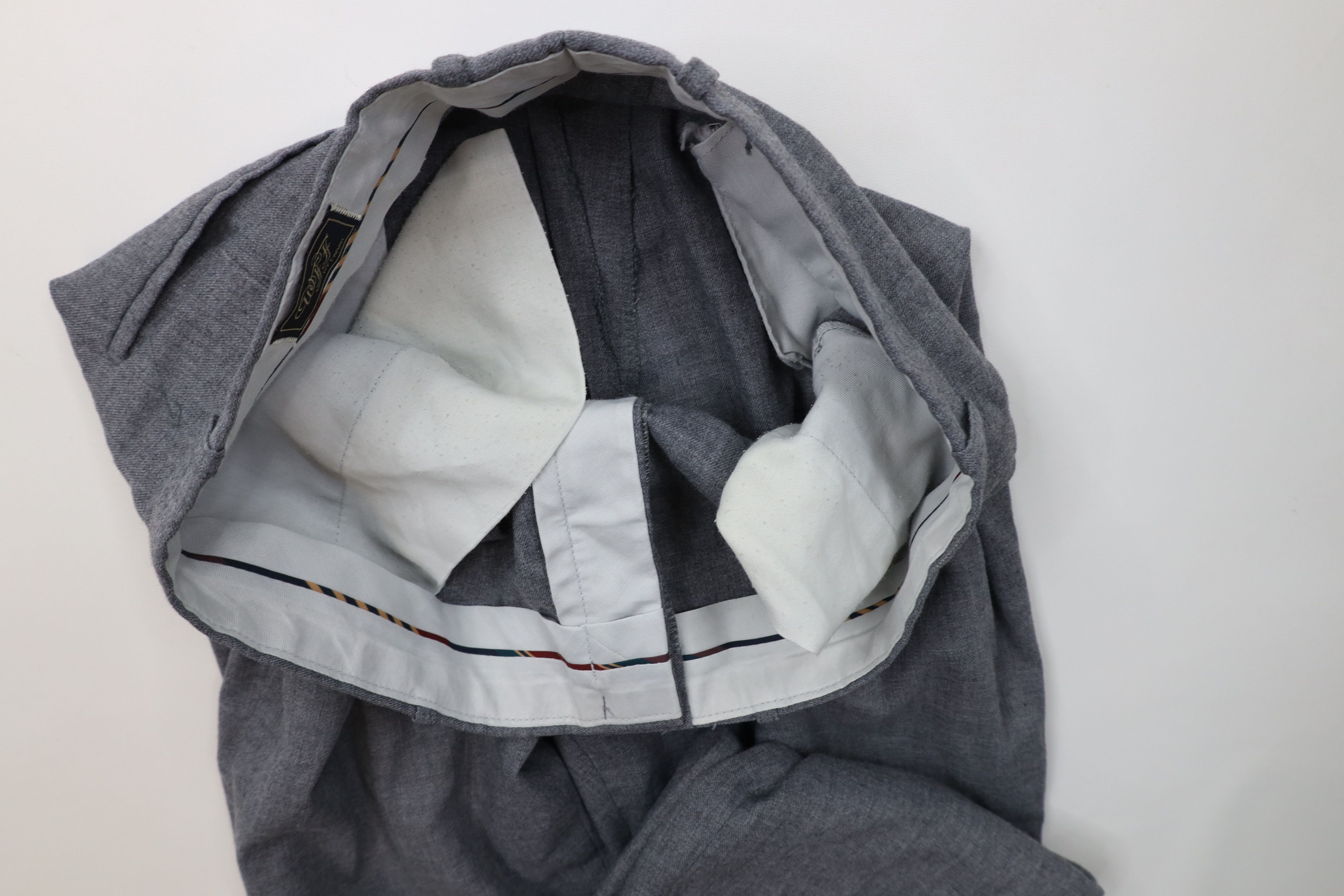 Vintage Vintage 70s Streetwear Chambray Wide Leg Chino Pants Gray Size US 34 / EU 50 - 7 Thumbnail
