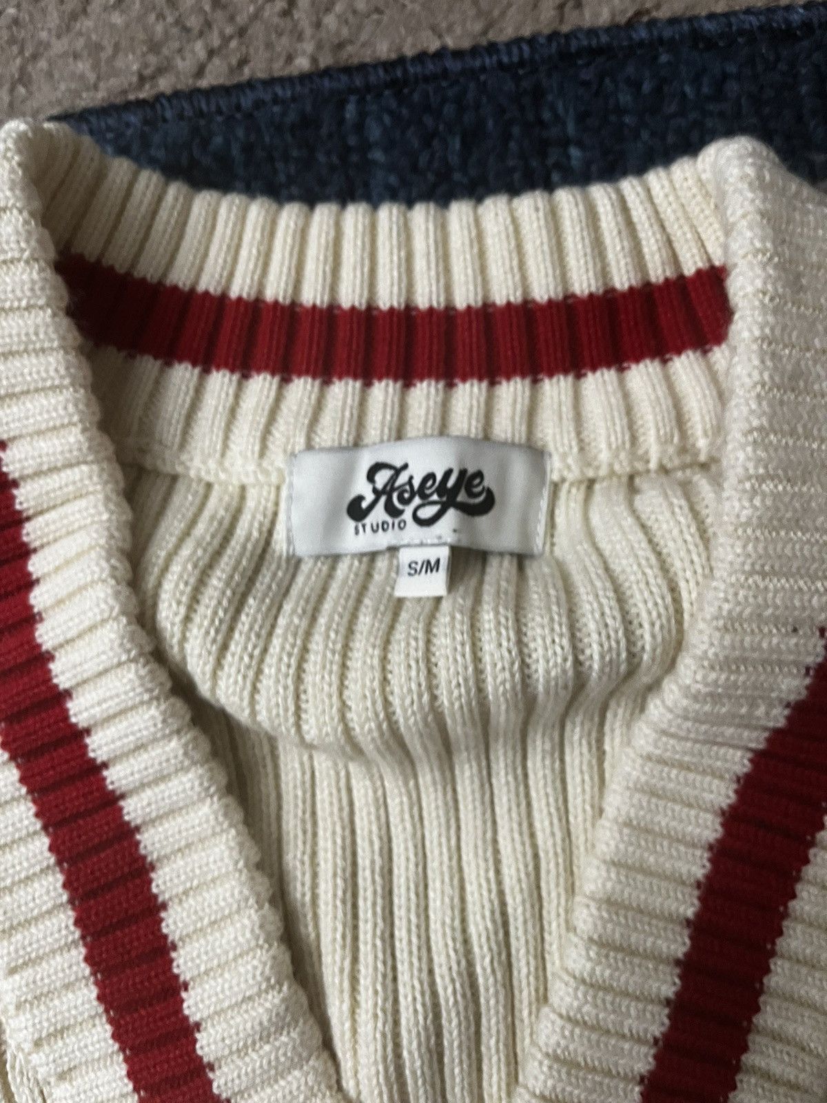 Japanese Brand Aseye Studio Red Cardigan Size US M / EU 48-50 / 2 - 5 Thumbnail