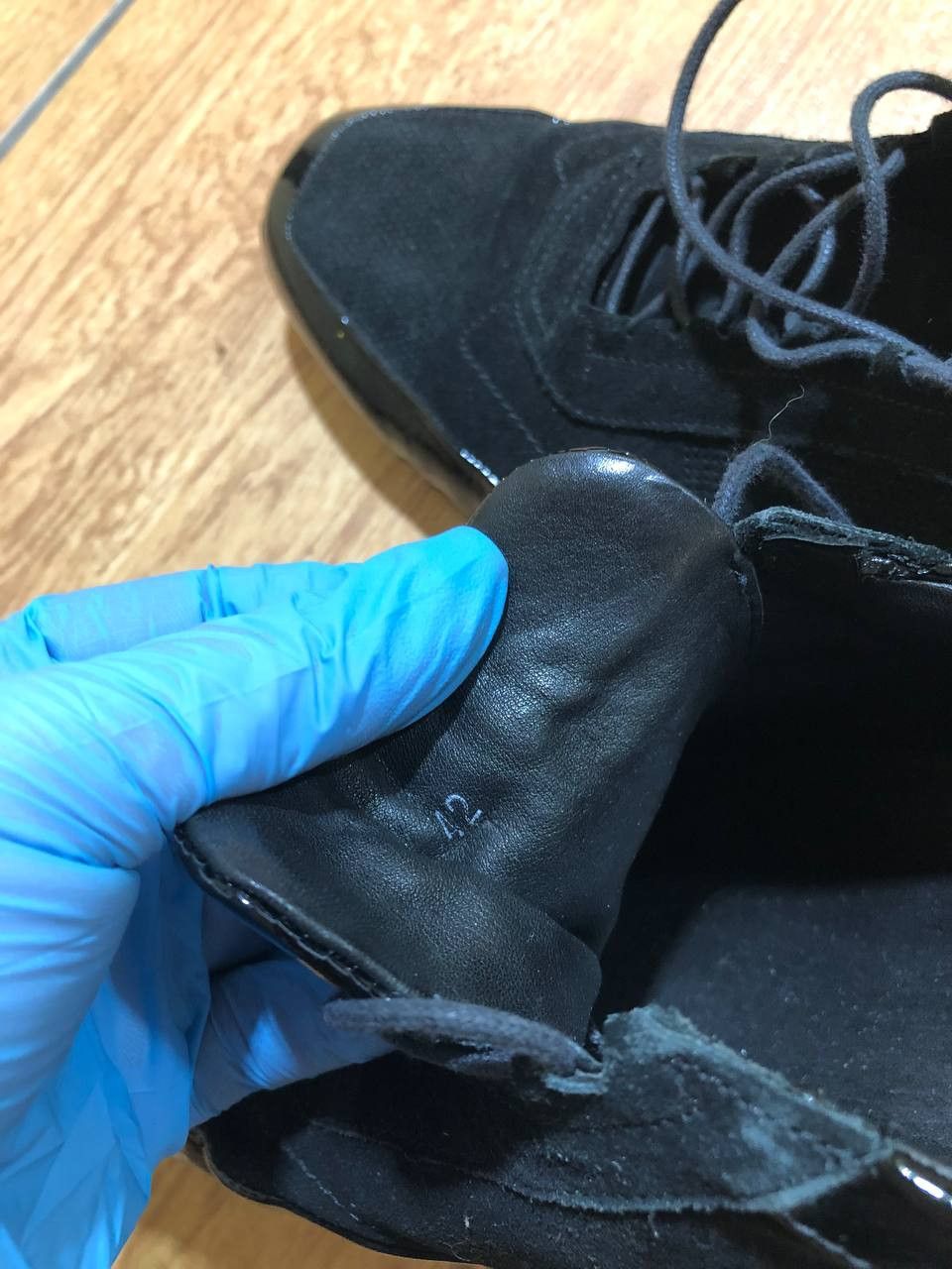 Versace Men's VERSACE Black Leather/Suede TRAINERS Size US 9 / EU 42 - 6 Thumbnail