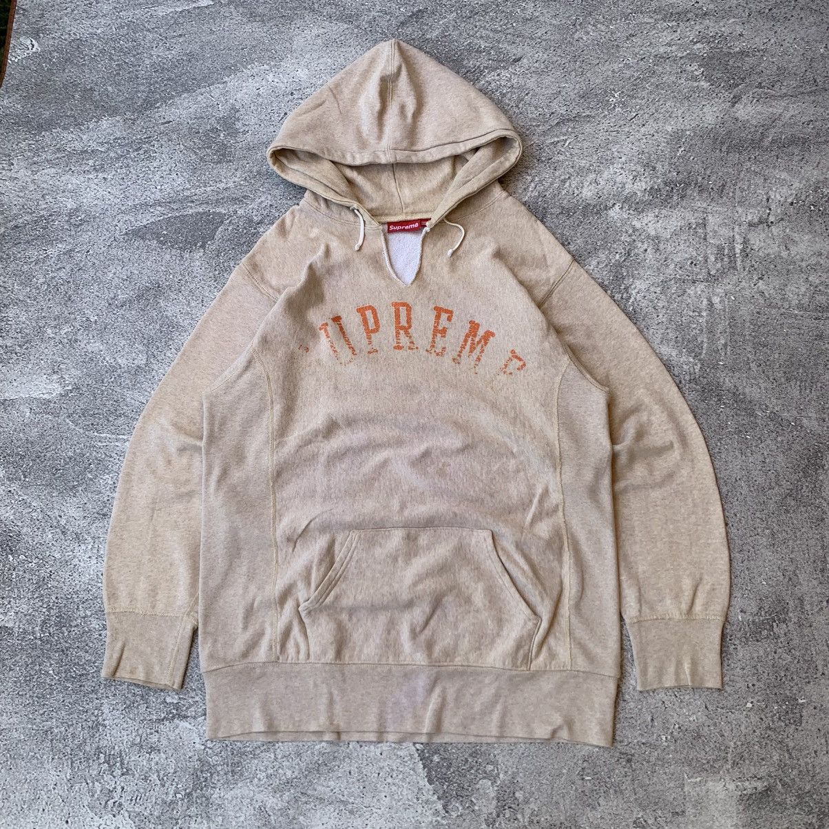 Supreme × Vintage Vintage 90’s Supreme Distressed Hoodie Size US L / EU 52-54 / 3 - 1 Thumbnail