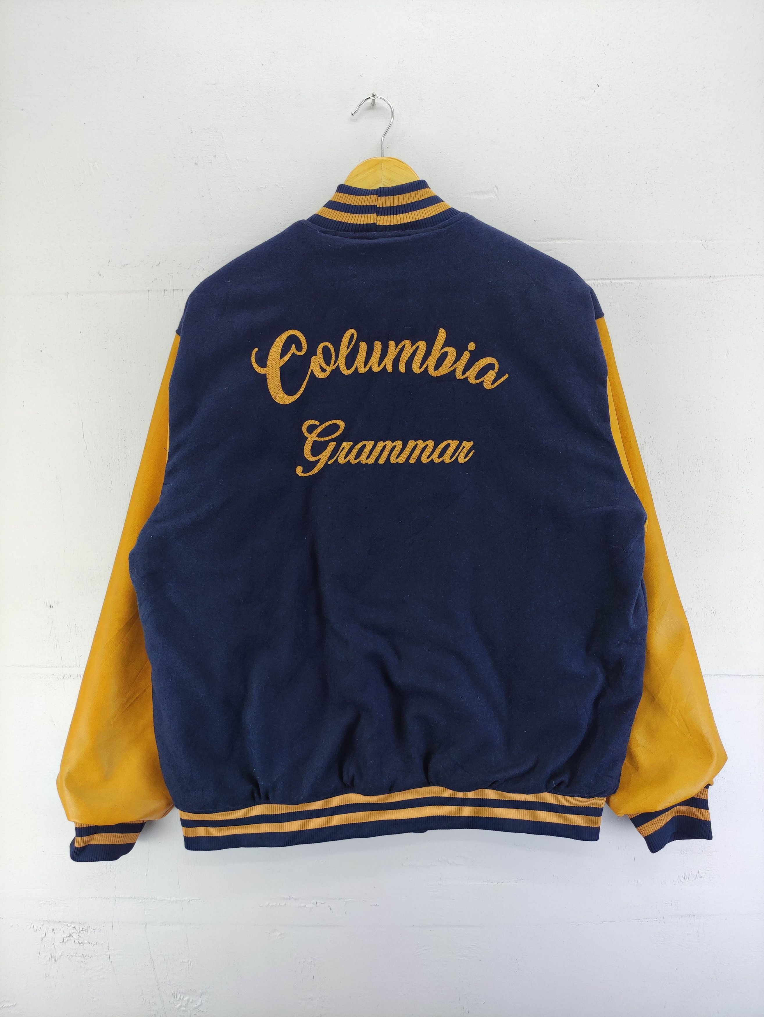 Japanese Brand Vintage Varsity Wool Pu Leathe Sleeve Snap Button Size US L / EU 52-54 / 3 - 8 Thumbnail