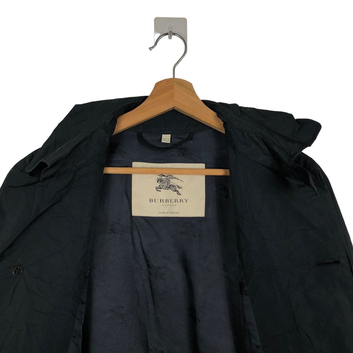 Burberry 🔥VINTAGE BURBERRY LONDON MADE IN ENGLAND LONG JACKET Size US S / EU 44-46 / 1 - 11 Thumbnail